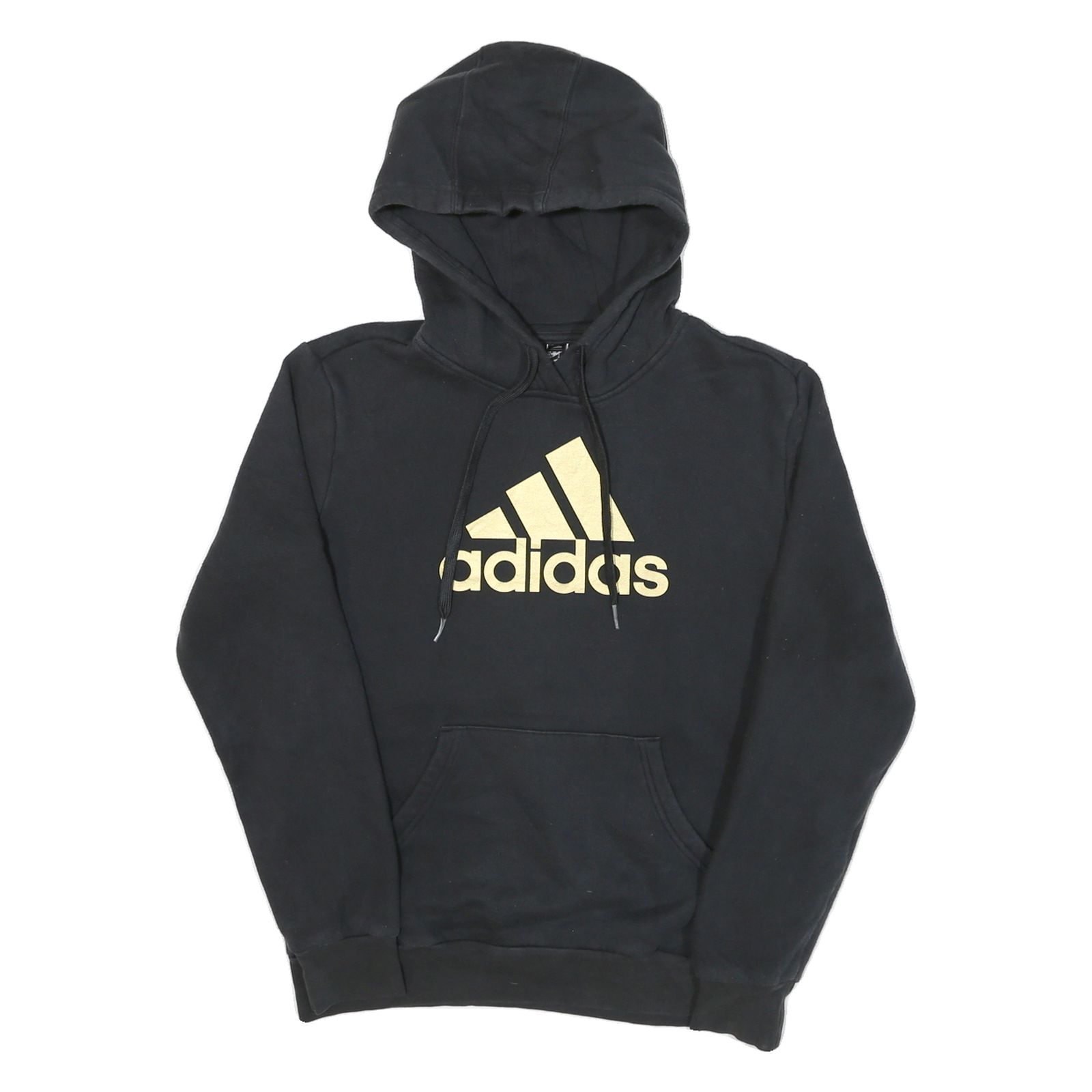 Buy ADIDAS Womens Black Hoodie S Gold Logo Cotton Blend Pullover Hoodie Refurbished - $28.59 ADIDAS Womens Black Hoodie S Gold Logo Cotton Blend Pullover Hoodie Refurbished - N/A refurbished available on Cerqular