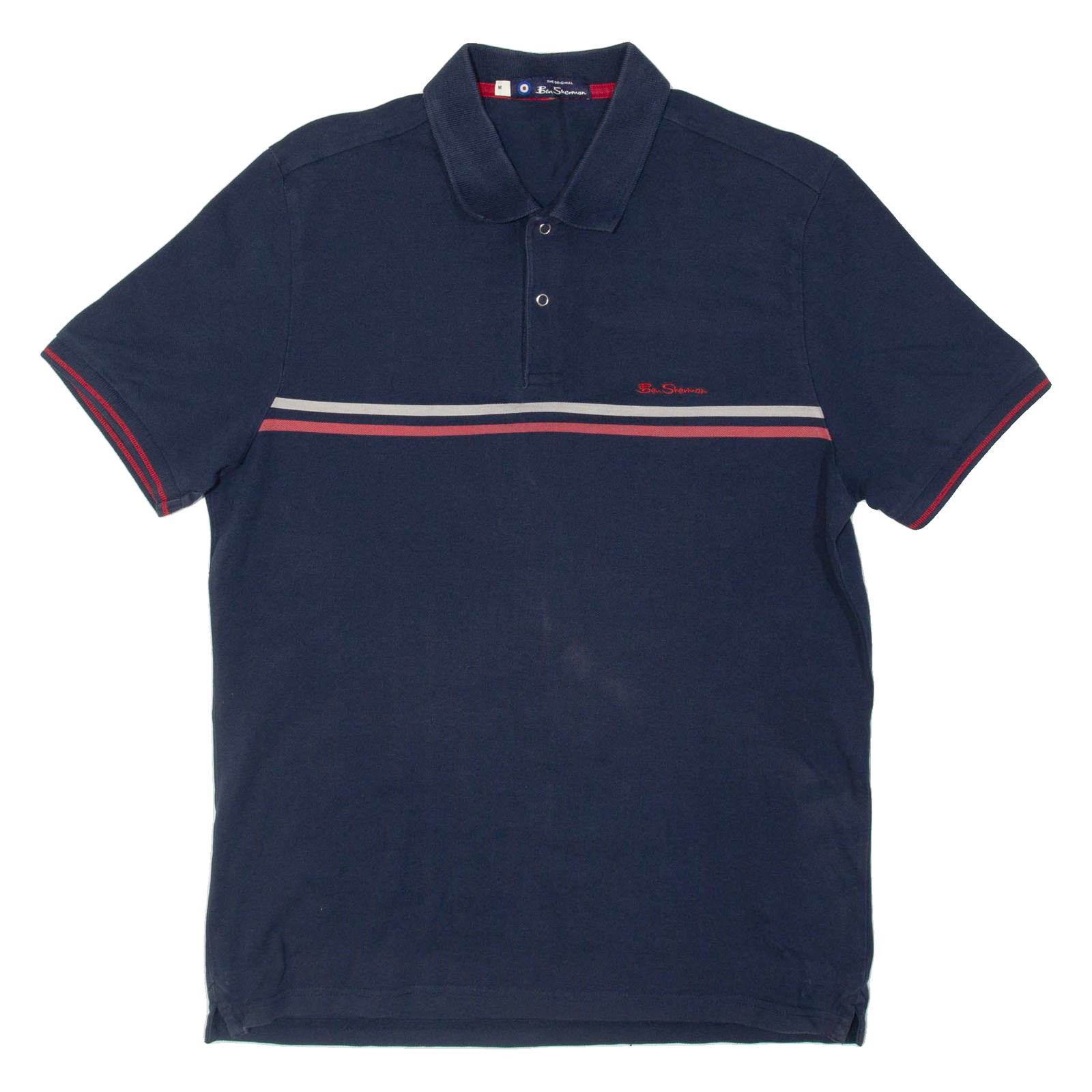 BEN SHERMAN Mens Polo Shirt Blue M Refurbished - N/A refurbished available on Cerqular