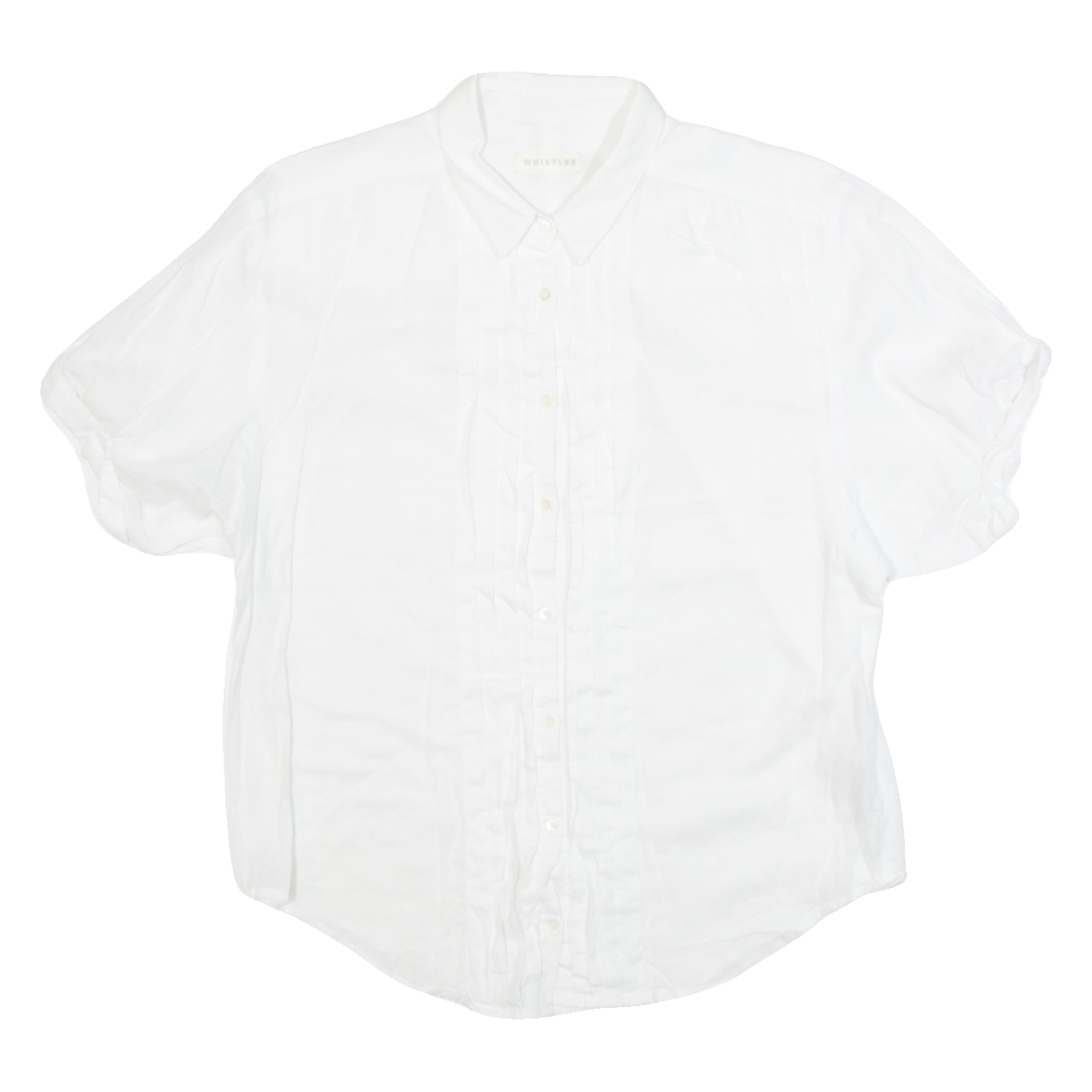 Buy WHISTLES Frill Womens Plain Shirt White UK 10 Refurbished - $31.19 WHISTLES Frill Womens Plain Shirt White UK 10 Refurbished - N/A refurbished available on Cerqular