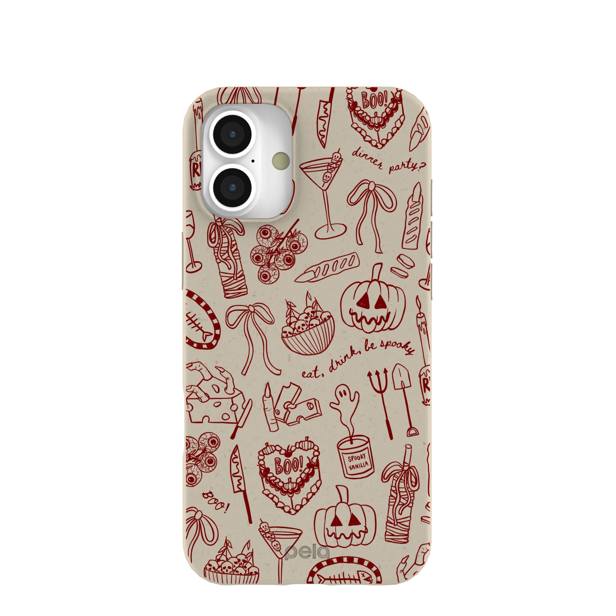 London Fog Spooky Dinner Party iPhone 16 Plus Case Refurbished - Pela Case refurbished available on Cerqular