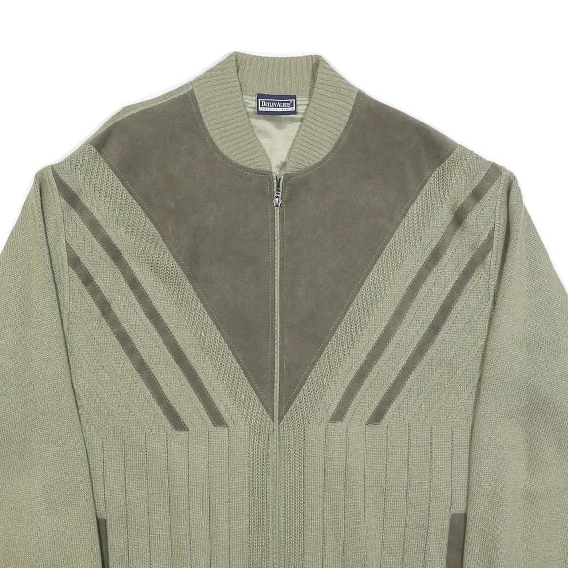 Buy DETLEV ALBERS Mens Green Knit Bomber XL Suede Zip Jacket Retro Casual Refurbished - $37.69 DETLEV ALBERS Mens Green Knit Bomber XL Suede Zip Jacket Retro Casual Refurbished - N/A refurbished available on Cerqular