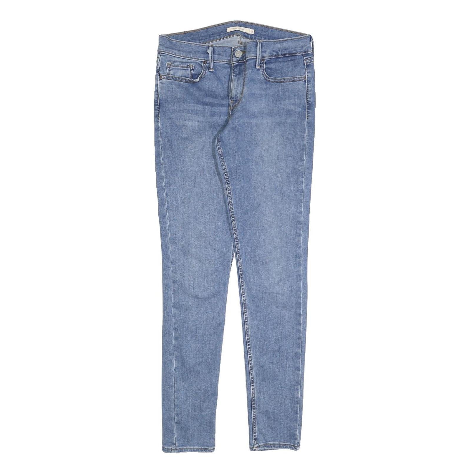 LEVI'S 710 Womens Slim Light Blue Denim Jeans Cotton Blend W28 L30 Skinny Fit Refurbished - N/A refurbished available on Cerqular