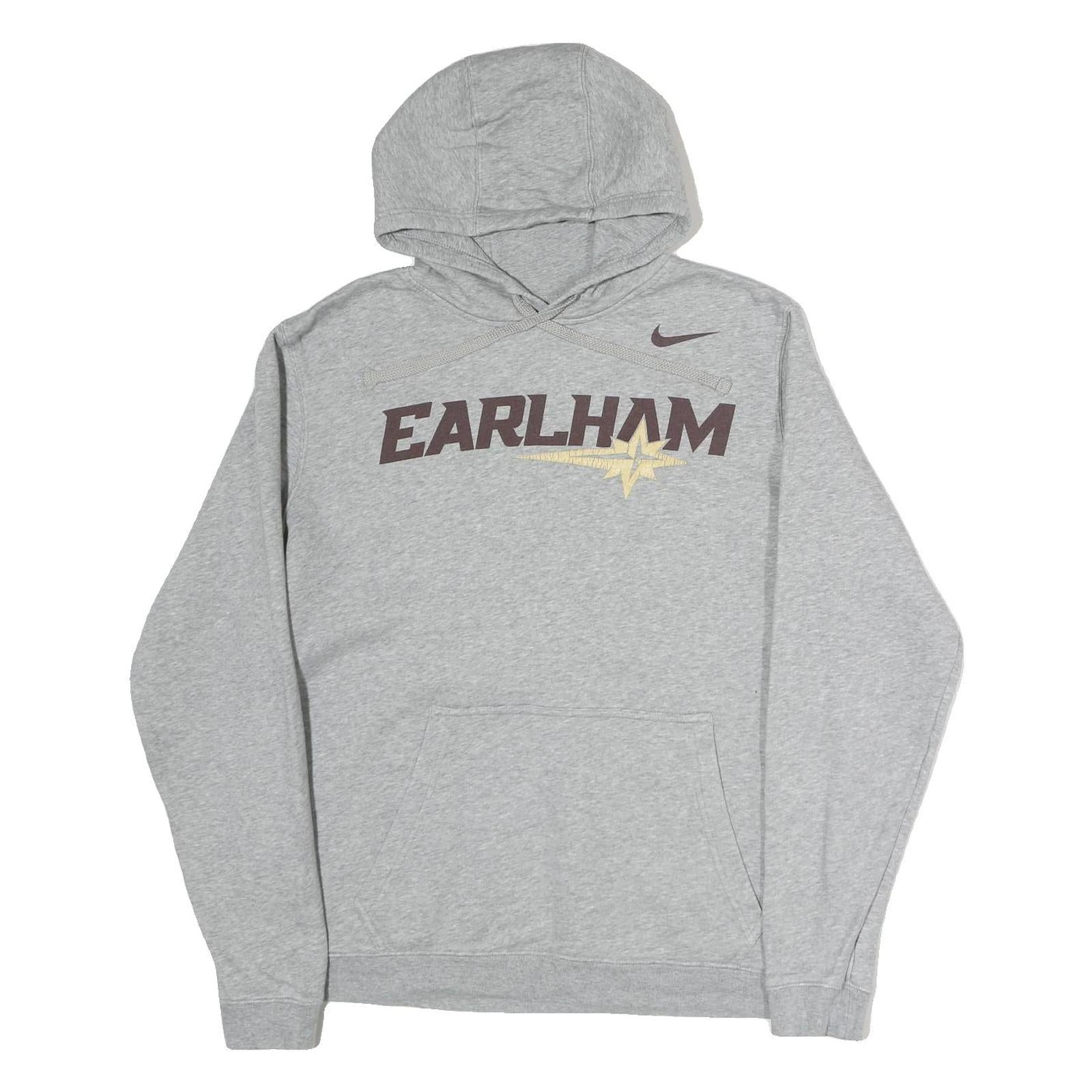 NIKE Mens Grey Earlham Pullover Hoodie L Cotton Casual Sports Sweatshirt Refurbished - N/A refurbished available on Cerqular