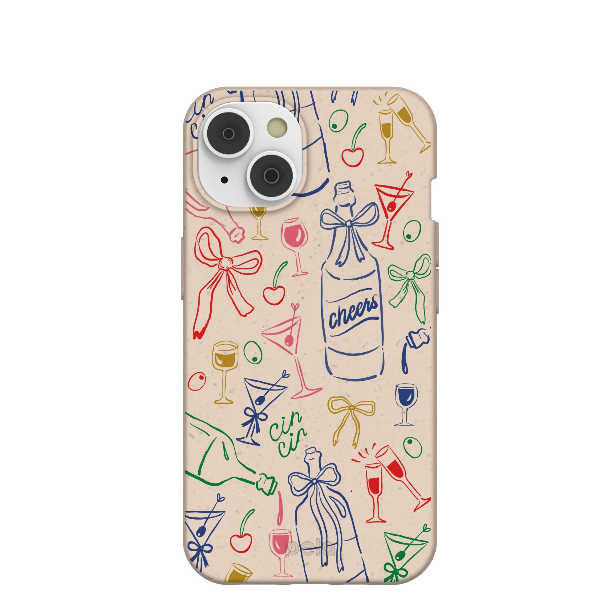 Seashell Midnight Toast iPhone 14/16e Case Refurbished - Pela Case refurbished available on Cerqular