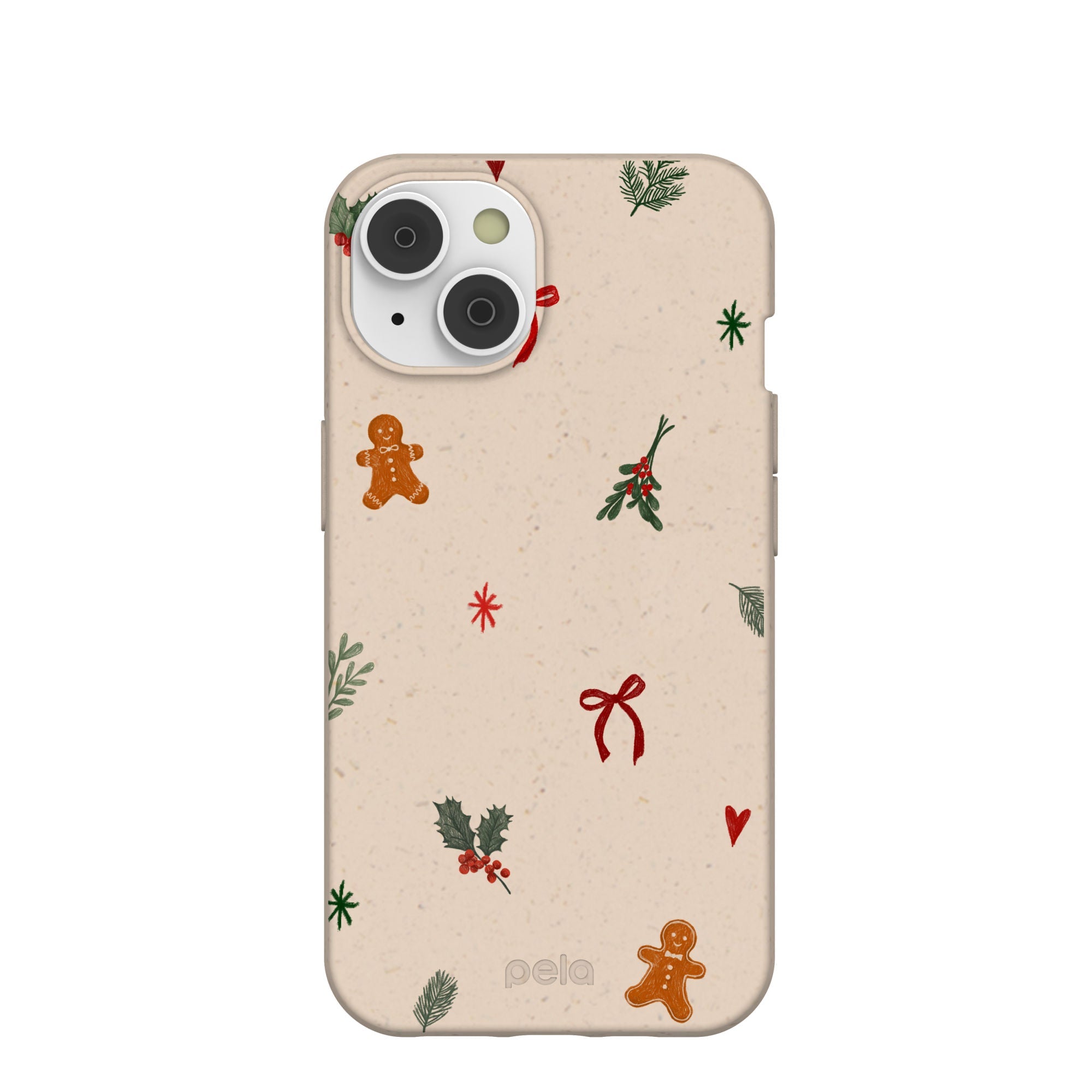 Seashell Be Merry iPhone 14/16e Case Refurbished - Pela Case refurbished available on Cerqular