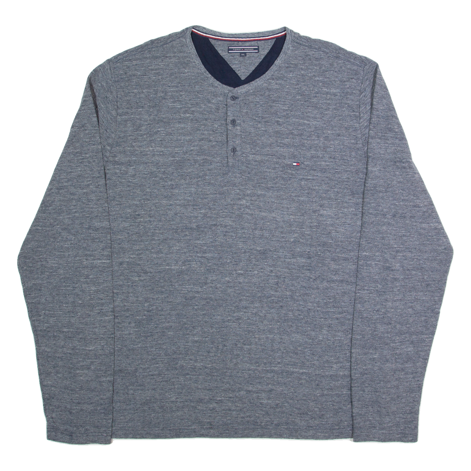 TOMMY HILFIGER Mens Jumper Grey Tight Knit 2XL Refurbished - N/A refurbished available on Cerqular