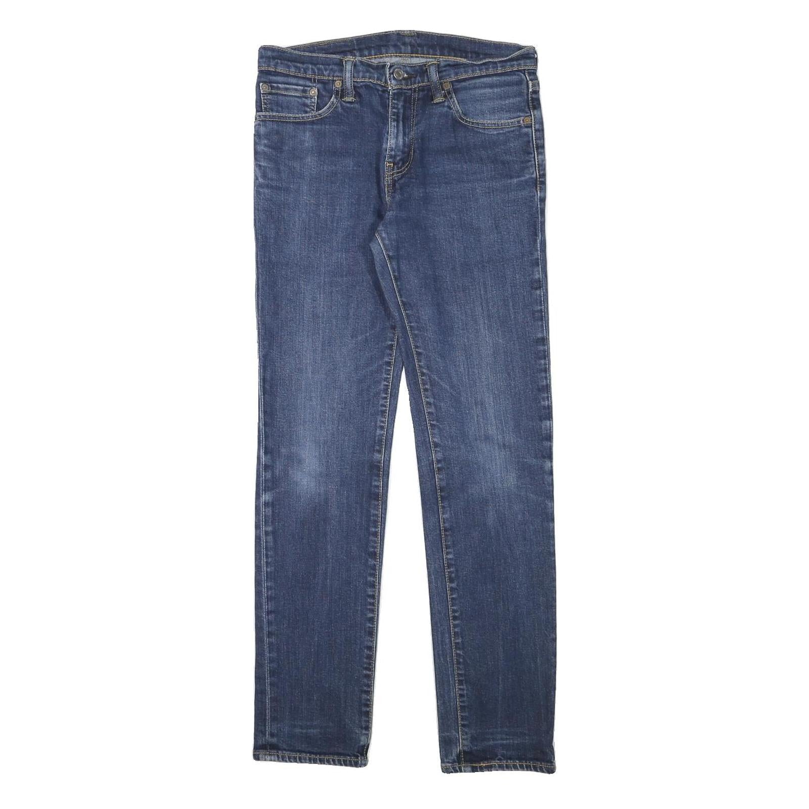 LEVI'S Mens Slim Blue Denim Slim Jeans W30 L29 Classic Cotton Blend Zip Refurbished - N/A refurbished available on Cerqular