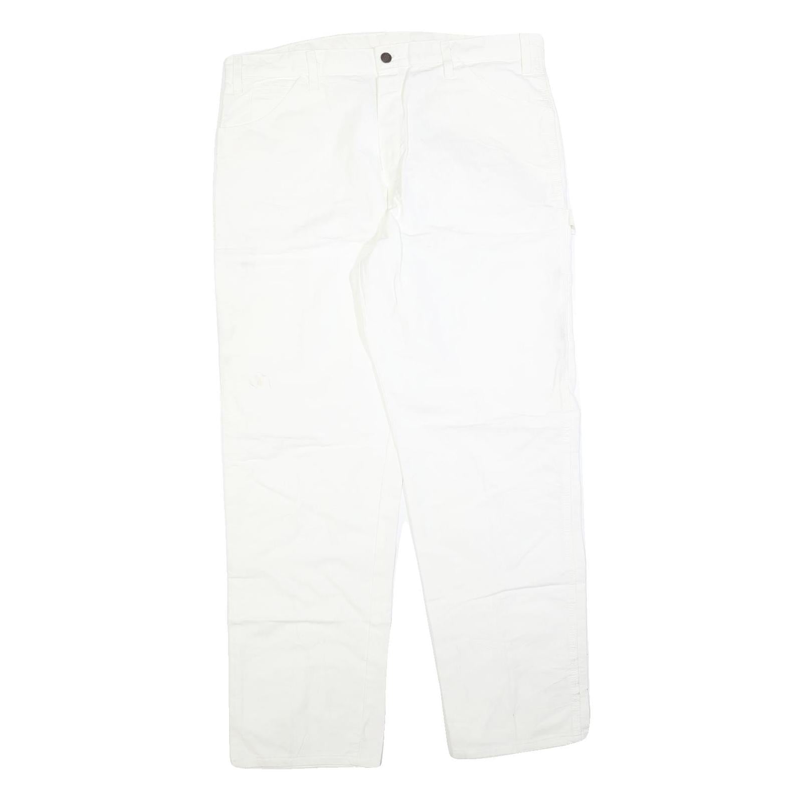 DICKIES Mens White Regular Fit Straight Denim Jeans W38 L32 Workwear Utility Refurbished - N/A refurbished available on Cerqular