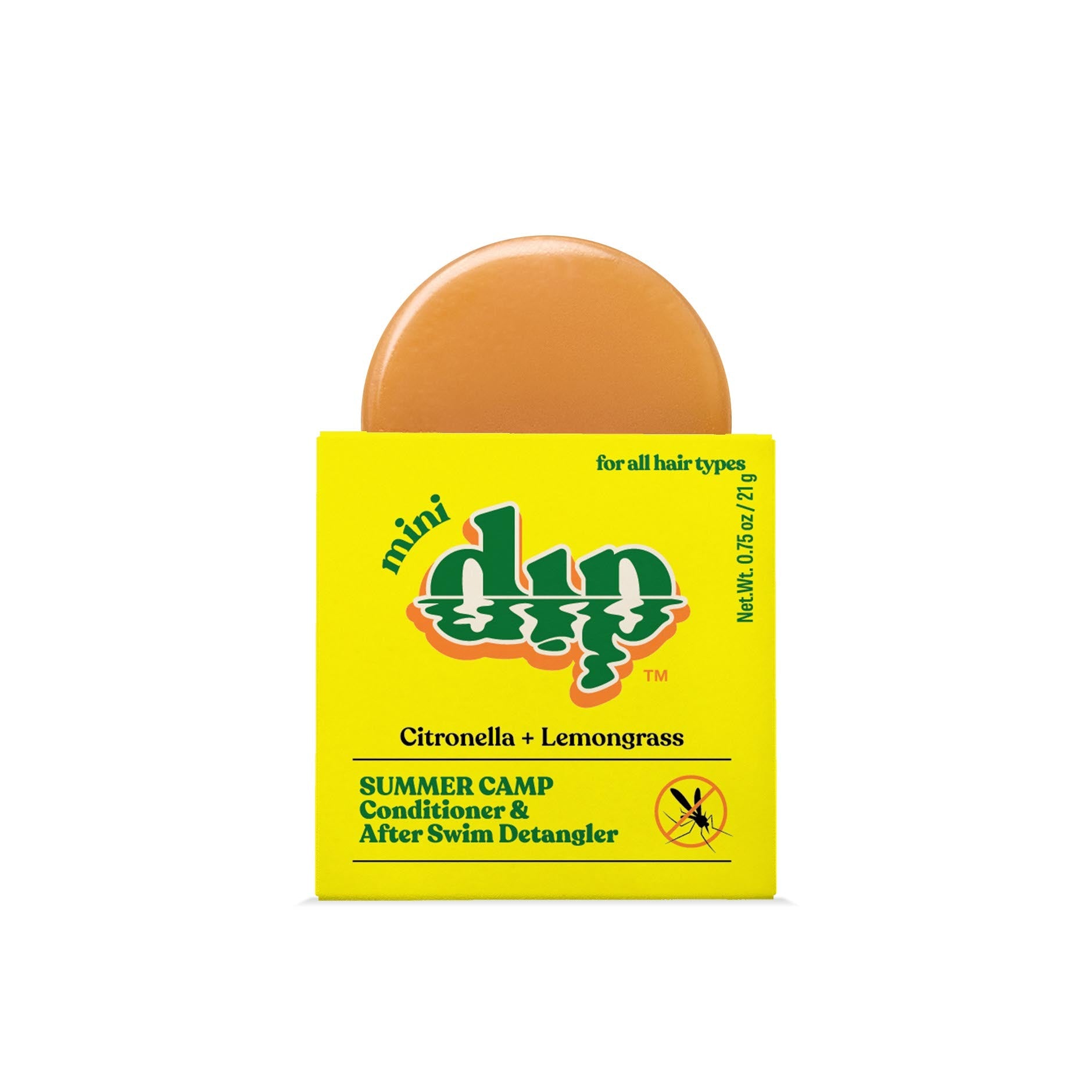 Dip Citronella & Lemongrass Mini Dip Conditioner & After Swim Detangler - 0.75oz | Size: 0.75 oz Refurbished - Dip Sustainable Hair Care refurbished available on Cerqular