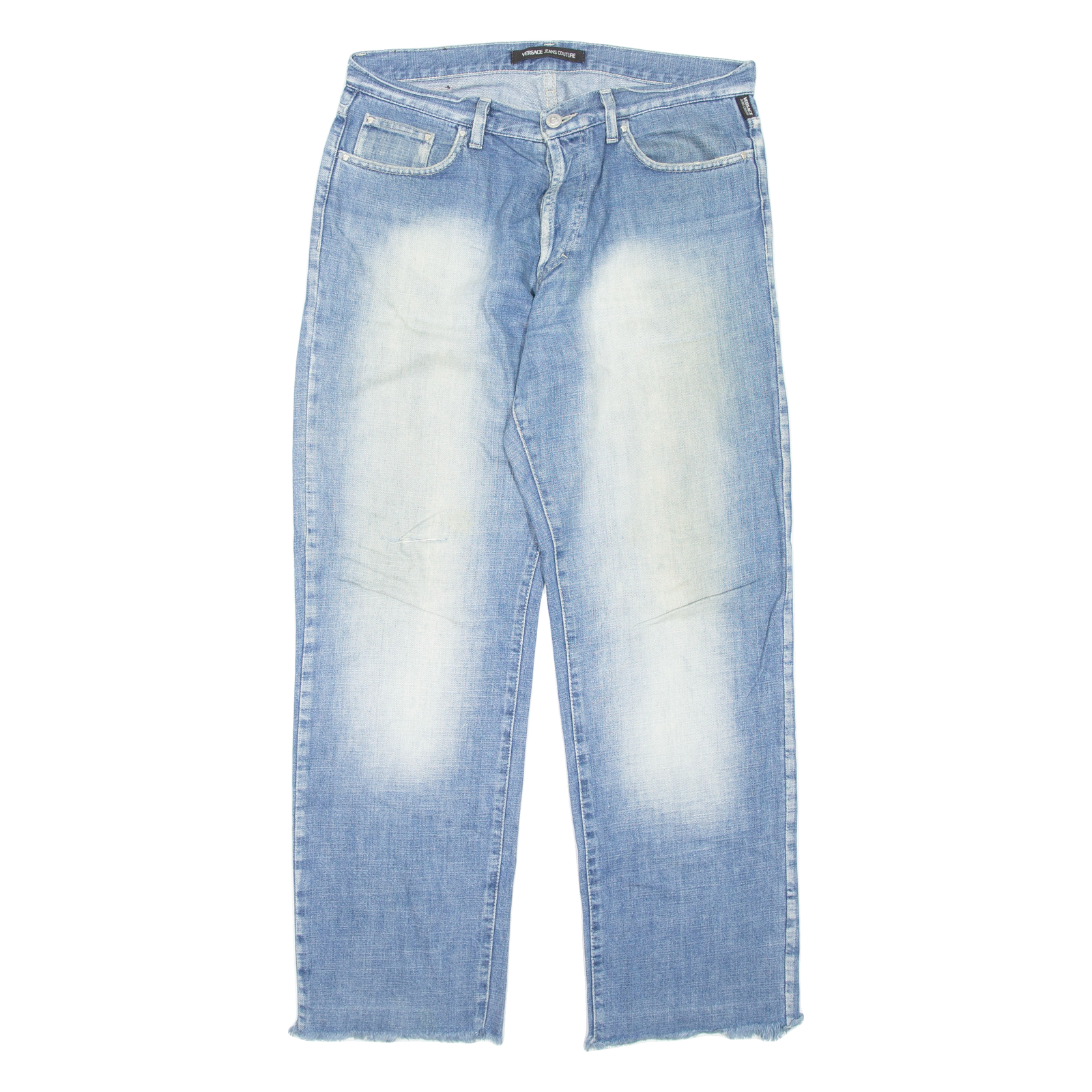 VERSACE JEANS Mens Jeans Blue Regular Straight Stone Wash W26 L31 Refurbished - N/A refurbished available on Cerqular