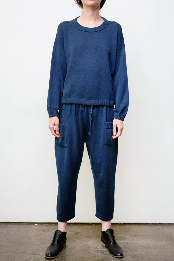 Mimi Hand-Loomed Knit Set - Blue | Size: medium Refurbished - N/A (Note: There is no well-known brand called "AR refurbished available on Cerqular