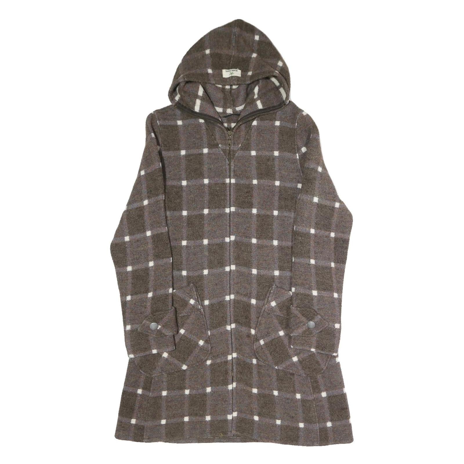 Buy GLOBE HOPE Womens Brown & Grey Outdoor Check Hooded Jacket S Cotton Blend Woven Refurbished - $36.40 GLOBE HOPE Womens Brown & Grey Outdoor Check Hooded Jacket S Cotton Blend Woven Refurbished - N/A refurbished available on Cerqular