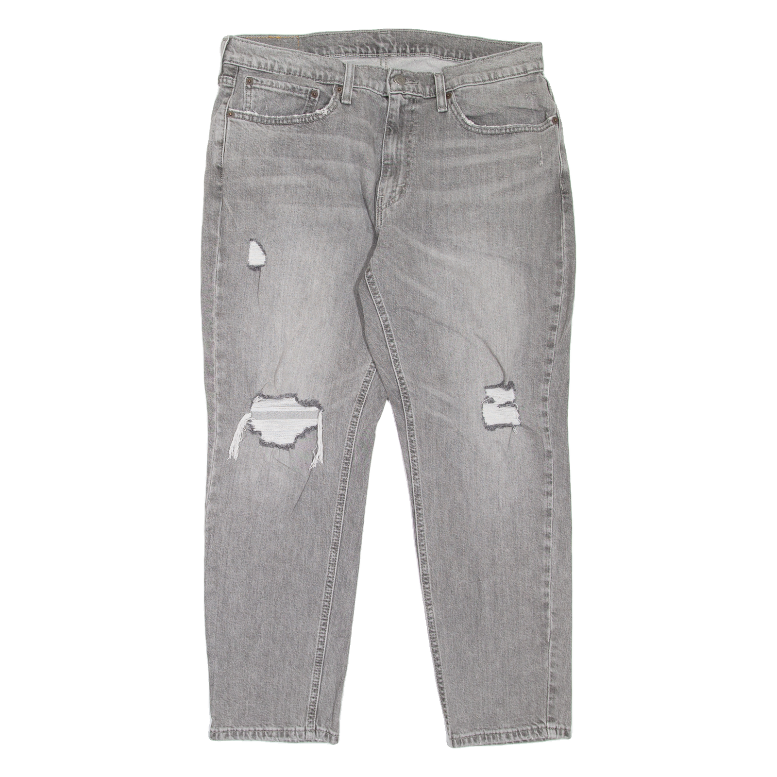 LEVI'S 531 Distressed Mens Jeans Grey Slim Tapered Stone Wash W36 L30 Refurbished - N/A refurbished available on Cerqular