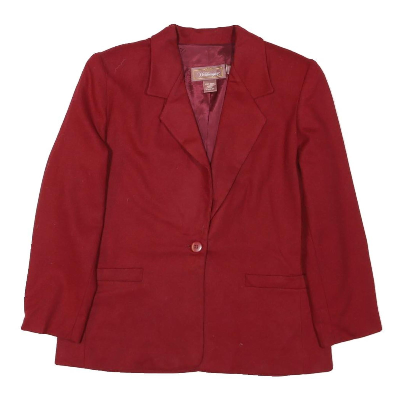 Buy JJOSTHINGTON Womens Red Wool Jacket UK 12 Button Closure Tailored Classic Refurbished - $48.09 JJOSTHINGTON Womens Red Wool Jacket UK 12 Button Closure Tailored Classic Refurbished - N/A refurbished available on Cerqular