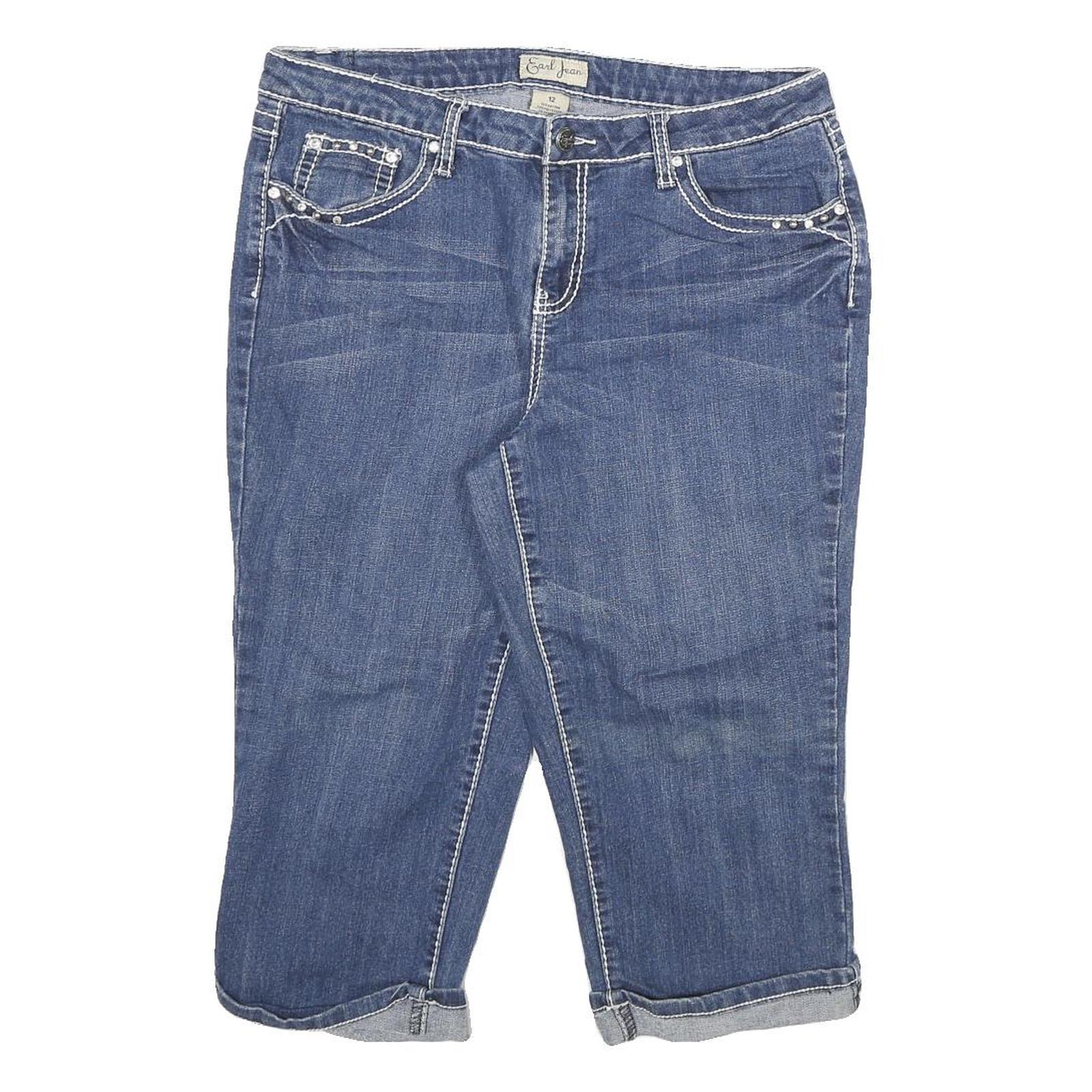 Buy EARL JEAN Womens Denim Blue Casual Shorts XL W32 Embellished Pockets Cuffed Refurbished - $18.19 EARL JEAN Womens Denim Blue Casual Shorts XL W32 Embellished Pockets Cuffed Refurbished - N/A refurbished available on Cerqular