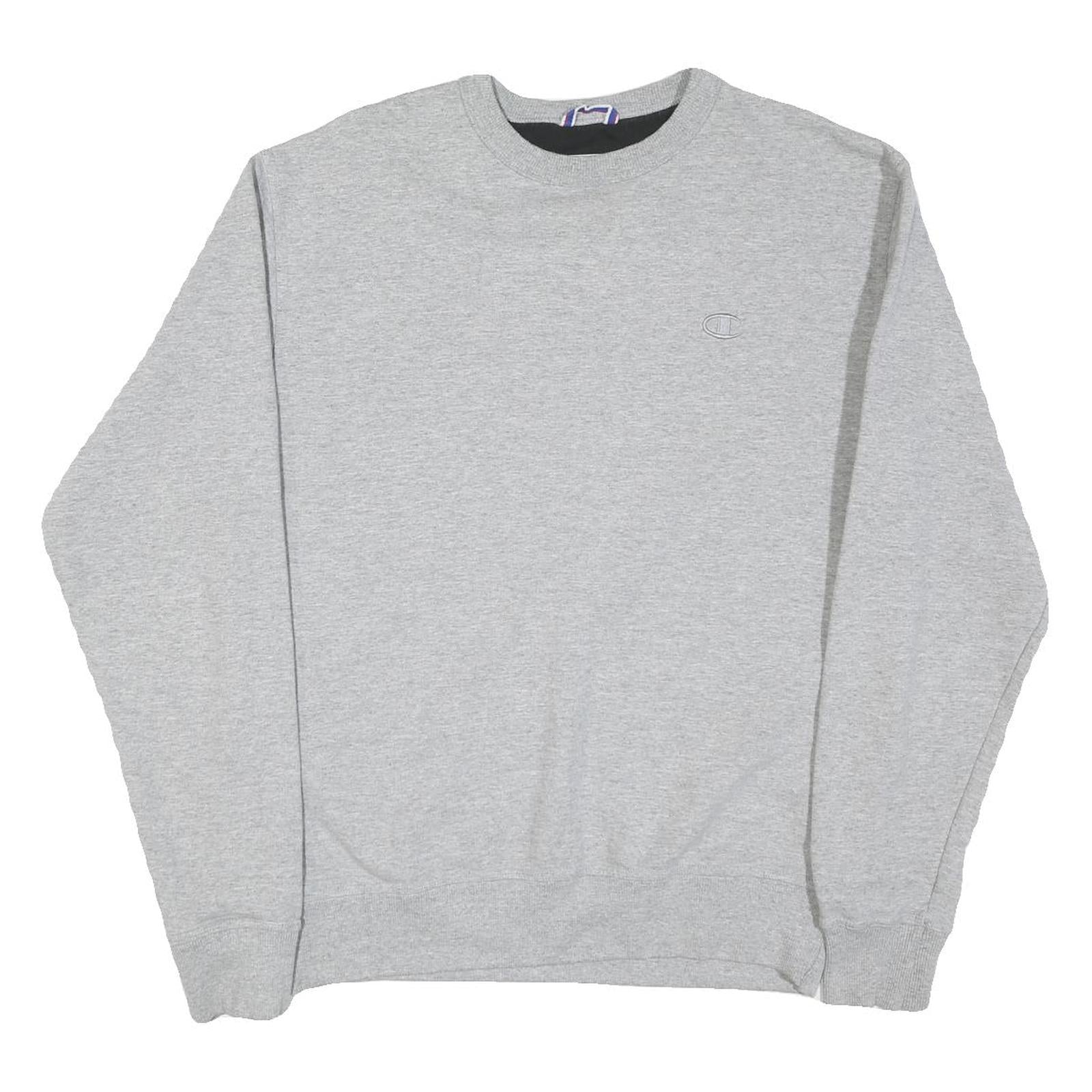 CHAMPION Mens Grey Crew Neck M Cotton Blend Sweatshirt Pullover Casual Refurbished - N/A refurbished available on Cerqular