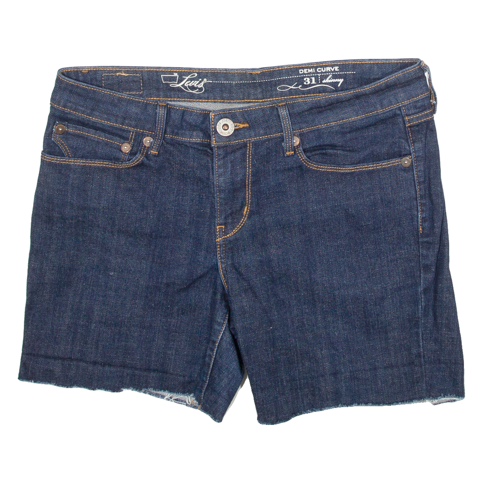 LEVI'S Skinny Womens Jorts Shorts Blue M W31 Refurbished - N/A refurbished available on Cerqular