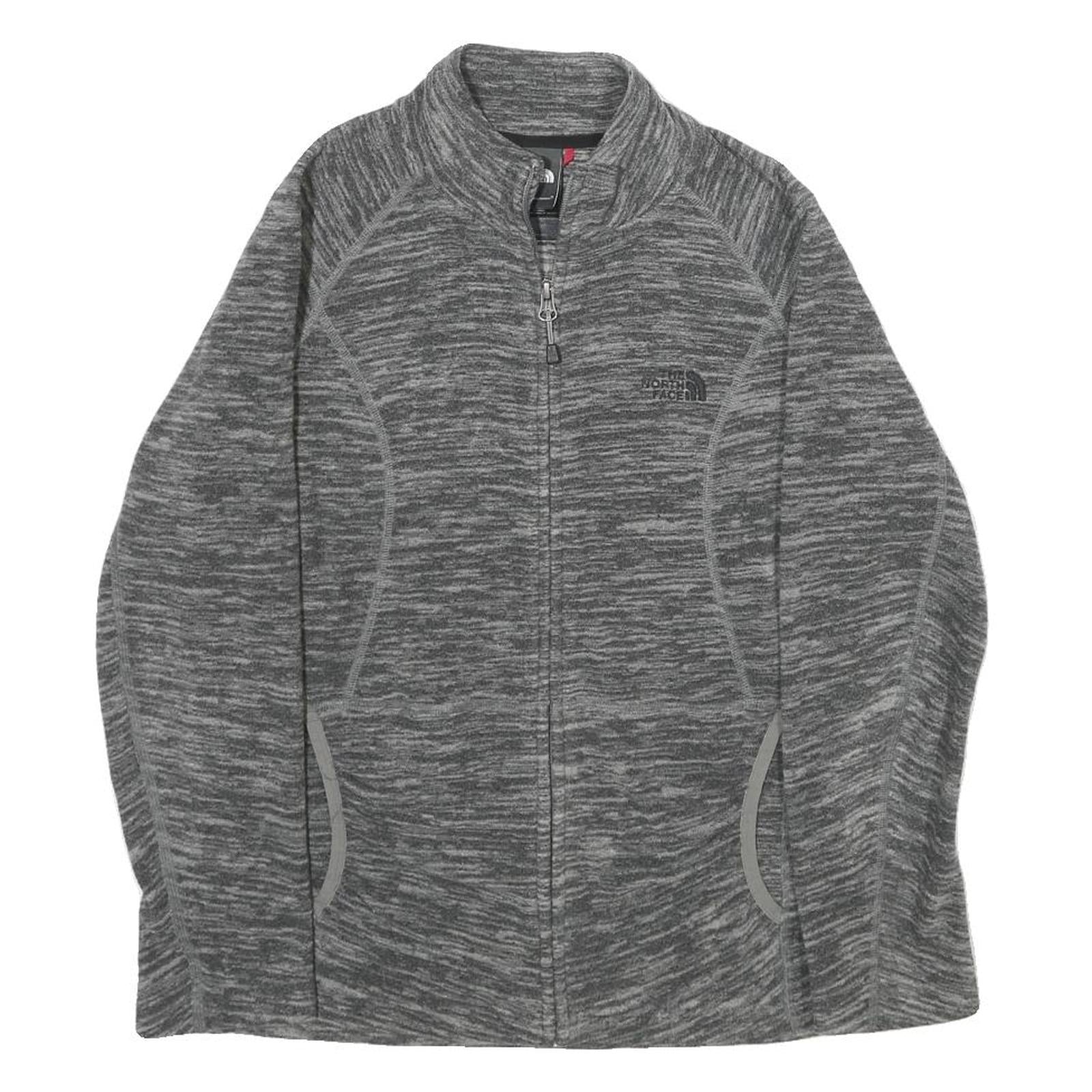 THE NORTH FACE Womens Grey Jacket S Polyester Plain Zip Outdoor Activewear Refurbished - N/A refurbished available on Cerqular