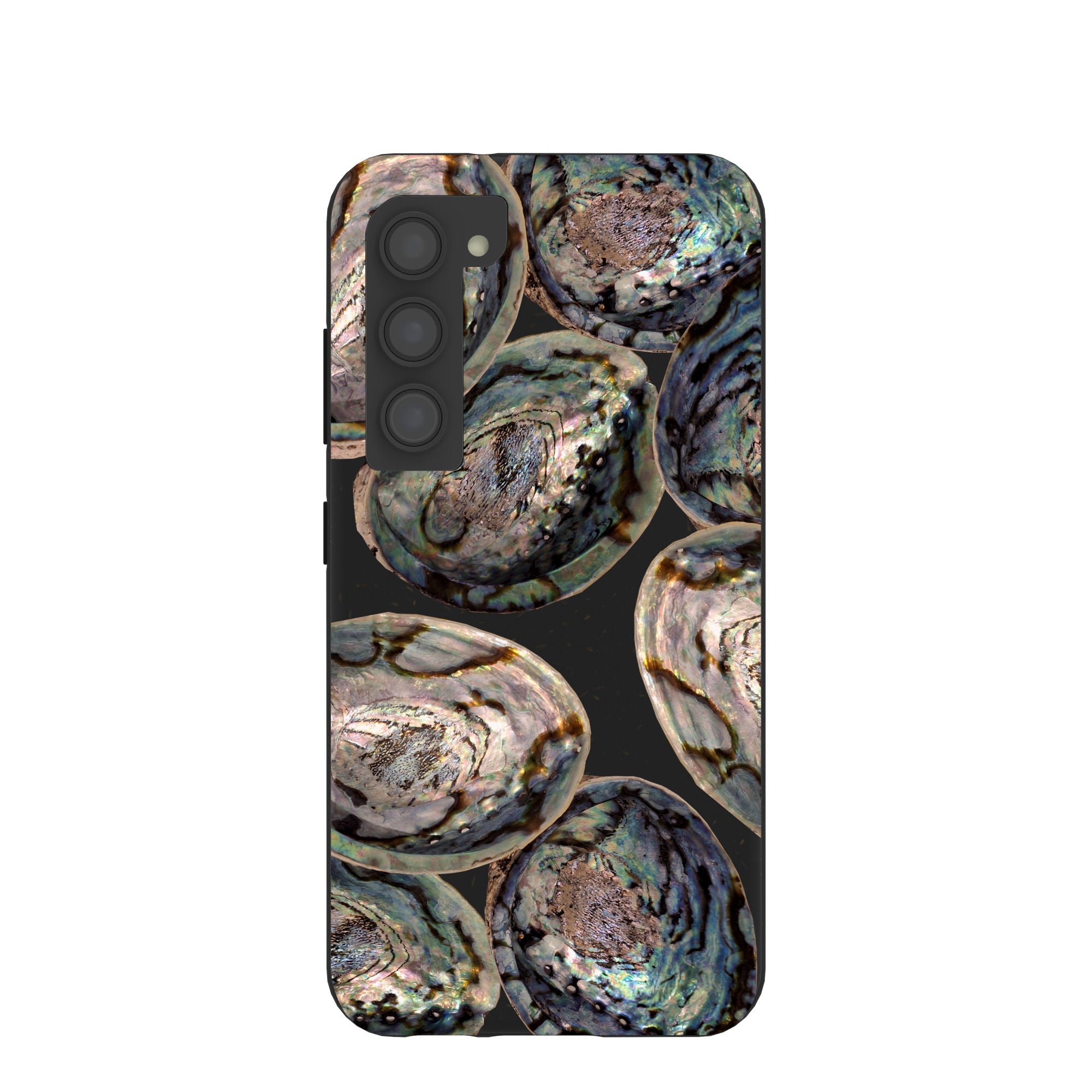 Black Abalone Shells Samsung Galaxy S23 Case Refurbished - Pela Case refurbished available on Cerqular