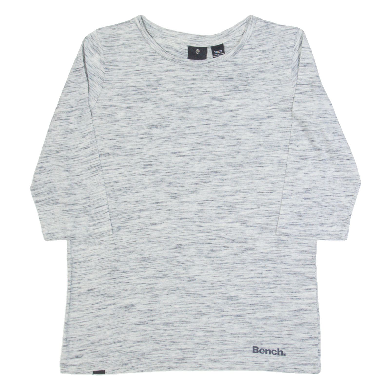 BENCH Womens T-Shirt Grey 3/4 Sleeve XS Refurbished - N/A refurbished available on Cerqular
