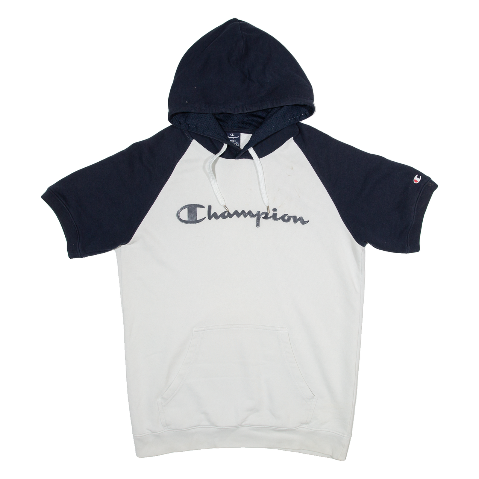 CHAMPION Short Sleeved Womens Blue Hoodie L Refurbished - N/A refurbished available on Cerqular