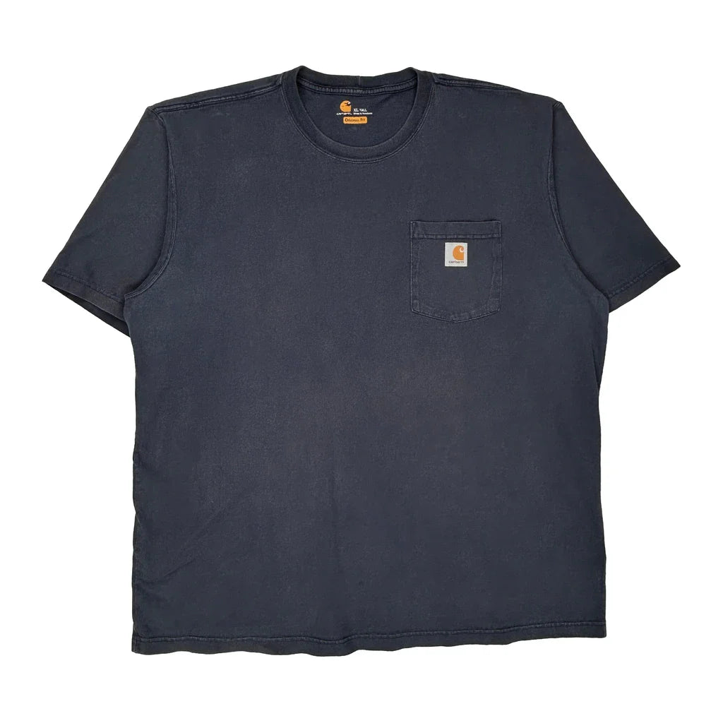Buy Carhartt T-Shirt - XL Blue Cotton Refurbished - $20.09 Carhartt T-Shirt - XL Blue Cotton Refurbished - Thrifted (note: this is a term often used to describe second- refurbished available on Cerqular