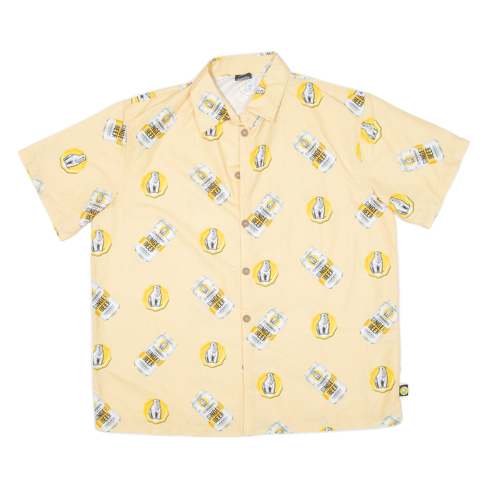 Ginger Beer Mens Shirt Yellow Crazy Pattern L Refurbished - N/A refurbished available on Cerqular