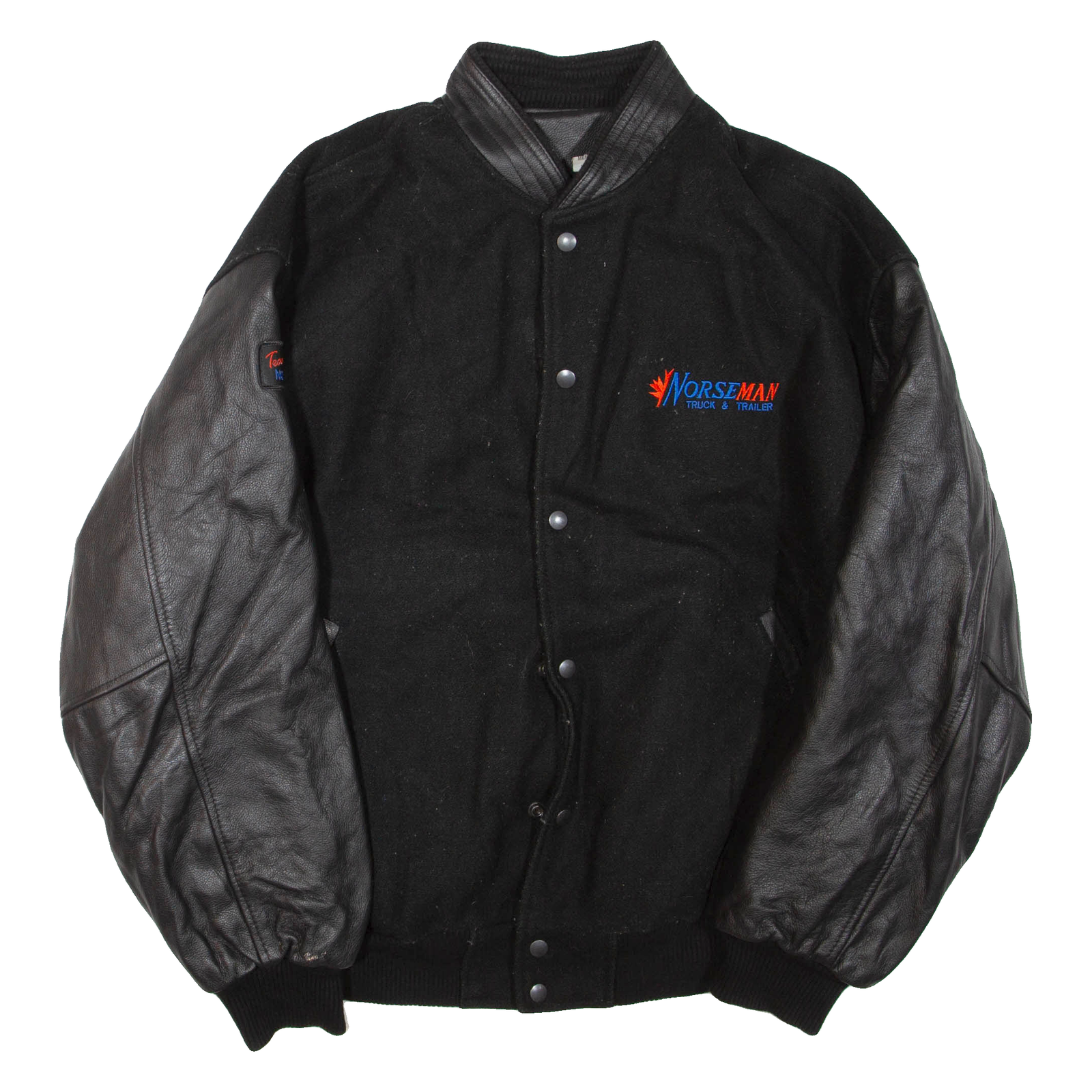 Buy Mens Jacket Black Leather Wool XL Refurbished - $36.39 Mens Jacket Black Leather Wool XL Refurbished - N/A refurbished available on Cerqular