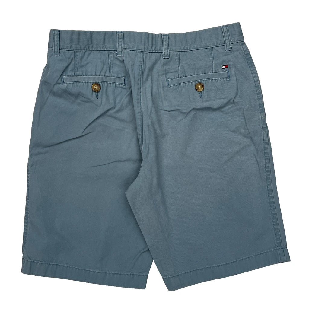 Tommy Hilfiger Chino Shorts - 31W 9L Blue Cotton Refurbished - Thrifted (note: this is a term often used to describe second- refurbished available on Cerqular