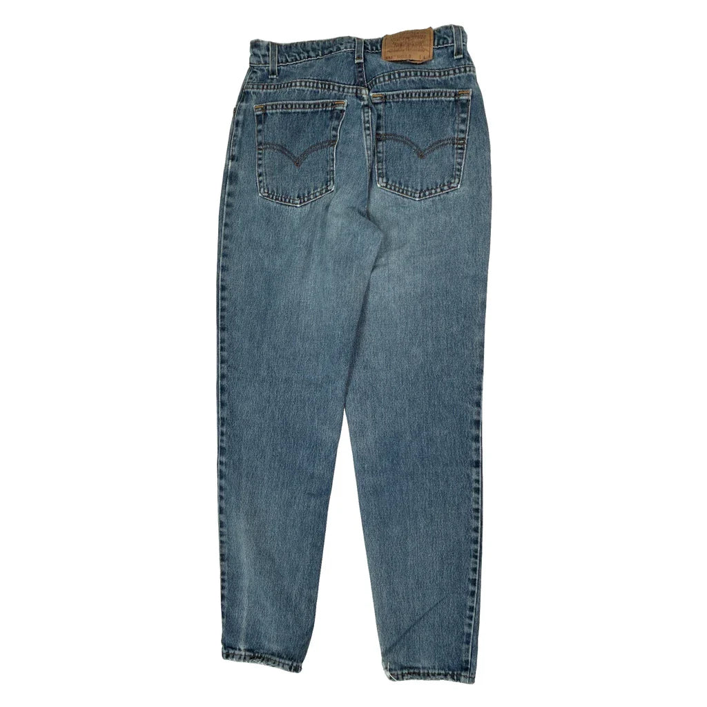 551 Levis Jeans - 28W UK 8 Blue Cotton Refurbished - Thrifted (note: this is a term often used to describe second- refurbished available on Cerqular