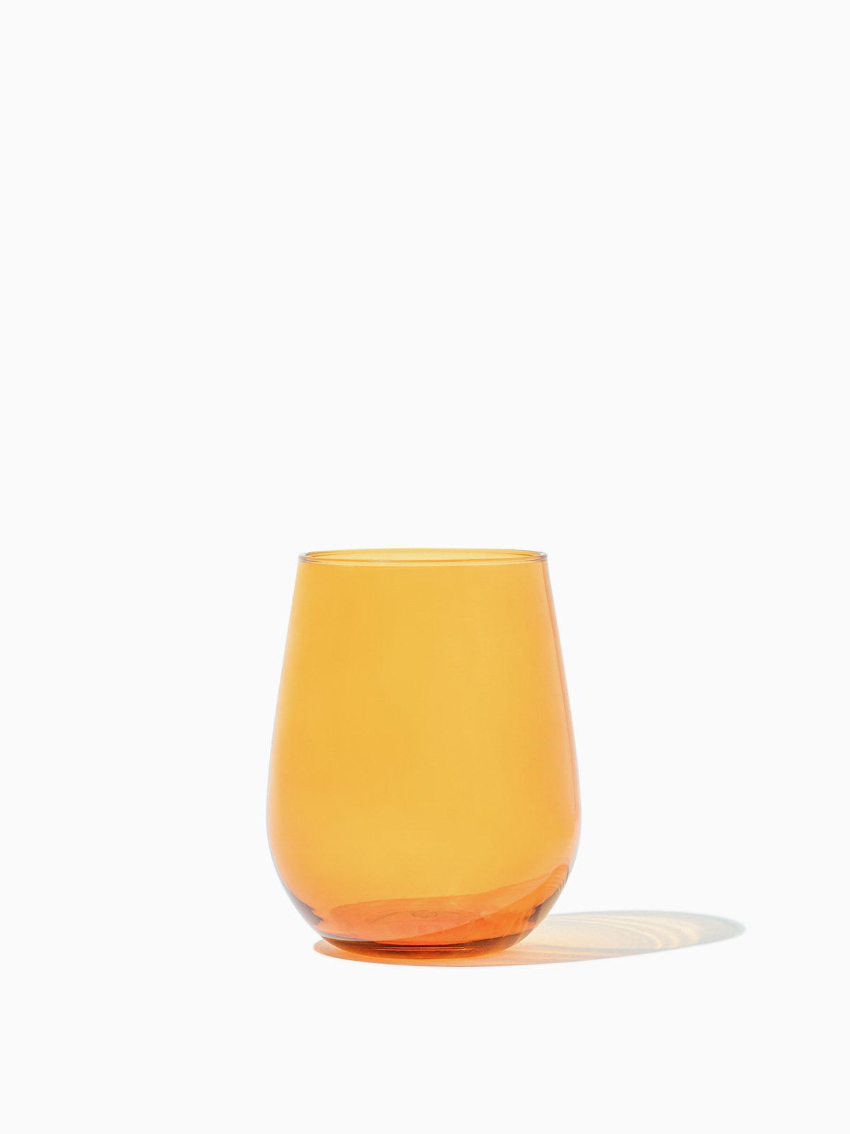 RESERVE 16oz Stemless Wine Color Series Tritan™ Copolyester Glass Amber | Size: 8 Pack | Style: Printed Refurbished - Tossware refurbished available on Cerqular