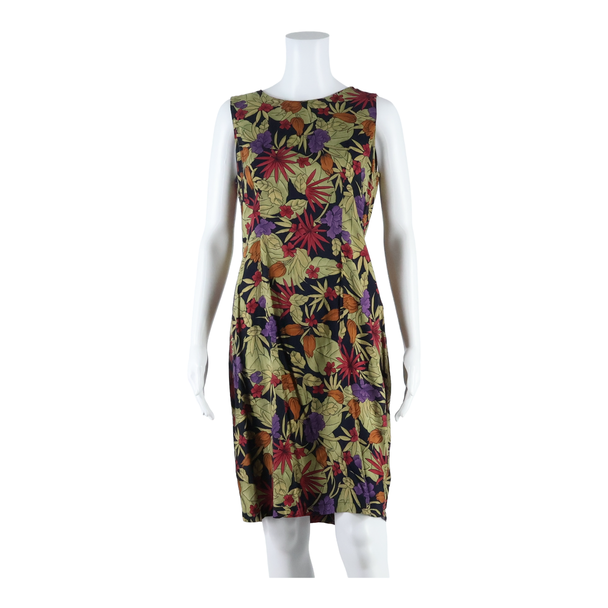 SAG HARBOUR Womens Shift Dress Black Floral Sleeveless Knee Length S Refurbished - N/A refurbished available on Cerqular