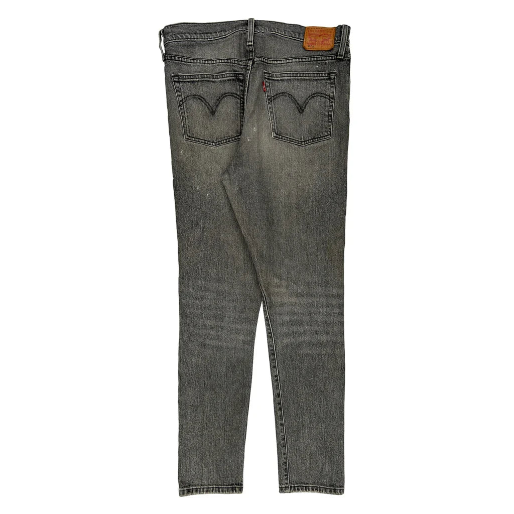 Levis Jeans - 33W 30L Grey Denim Refurbished - Thrifted (note: this is a term often used to describe second- refurbished available on Cerqular