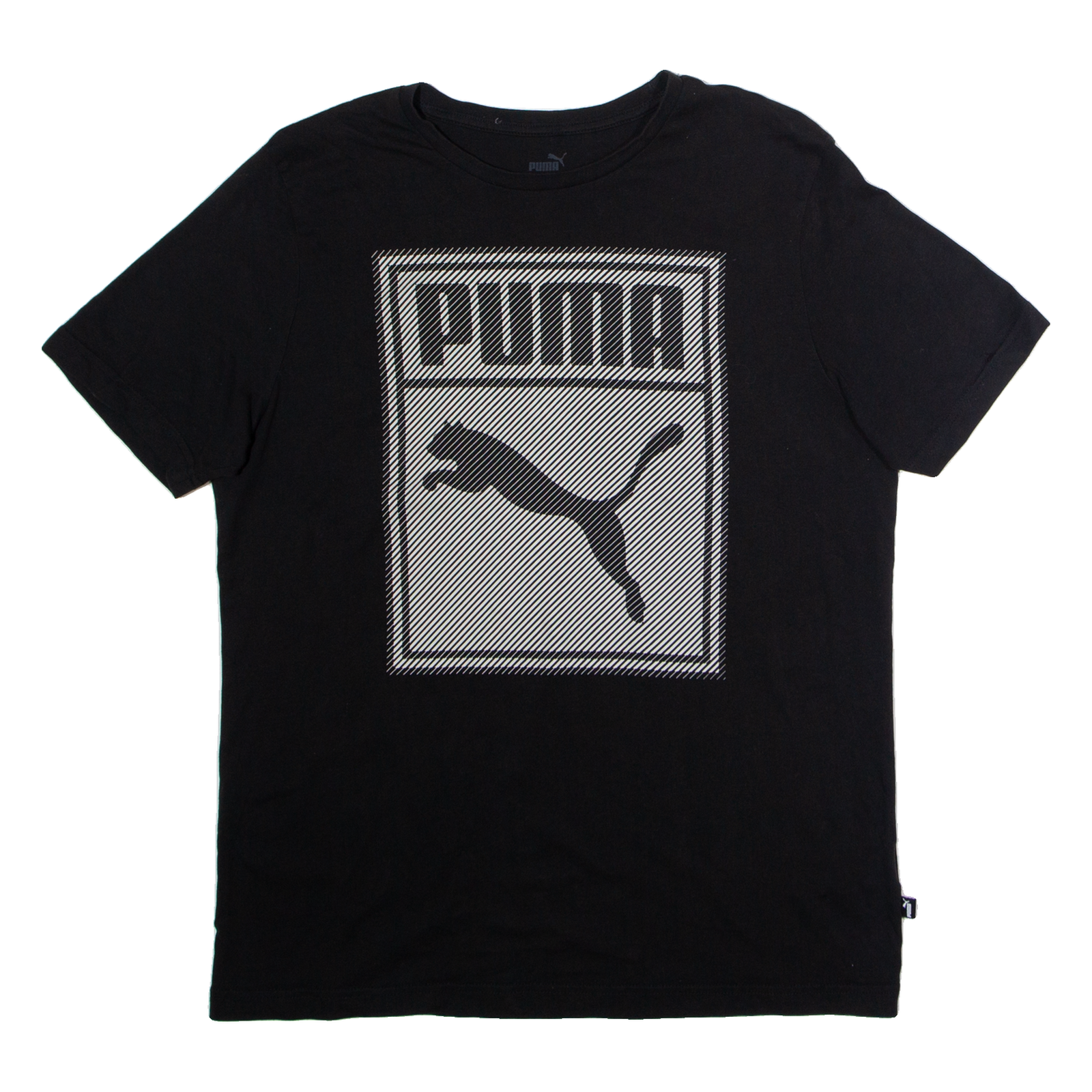 PUMA Mens T-Shirt Black Crew Neck M Refurbished - N/A refurbished available on Cerqular