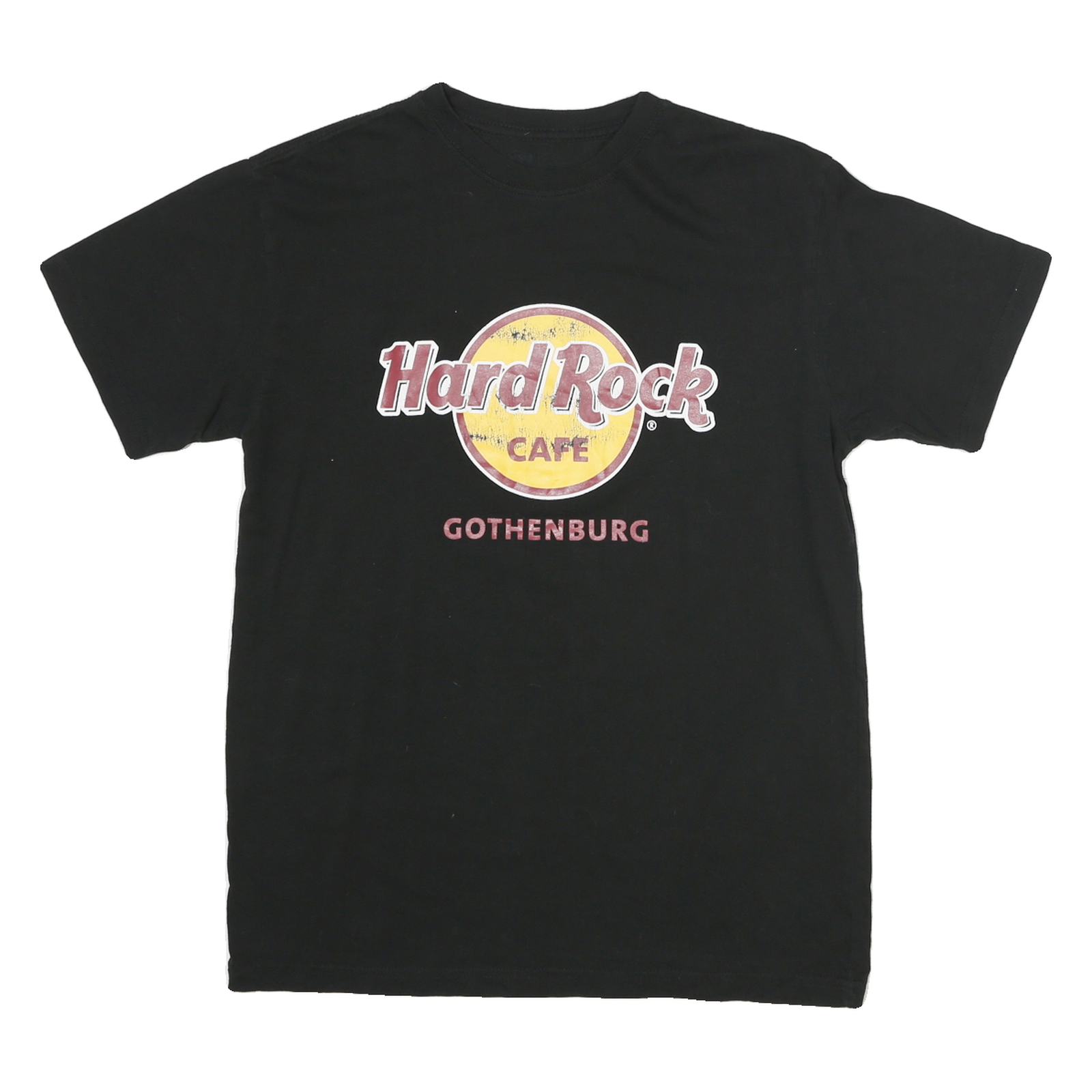 HARD ROCK CAFE Mens Black Gothenburg Graphic T-Shirt S Short Sleeve Crew Neck Refurbished - N/A refurbished available on Cerqular