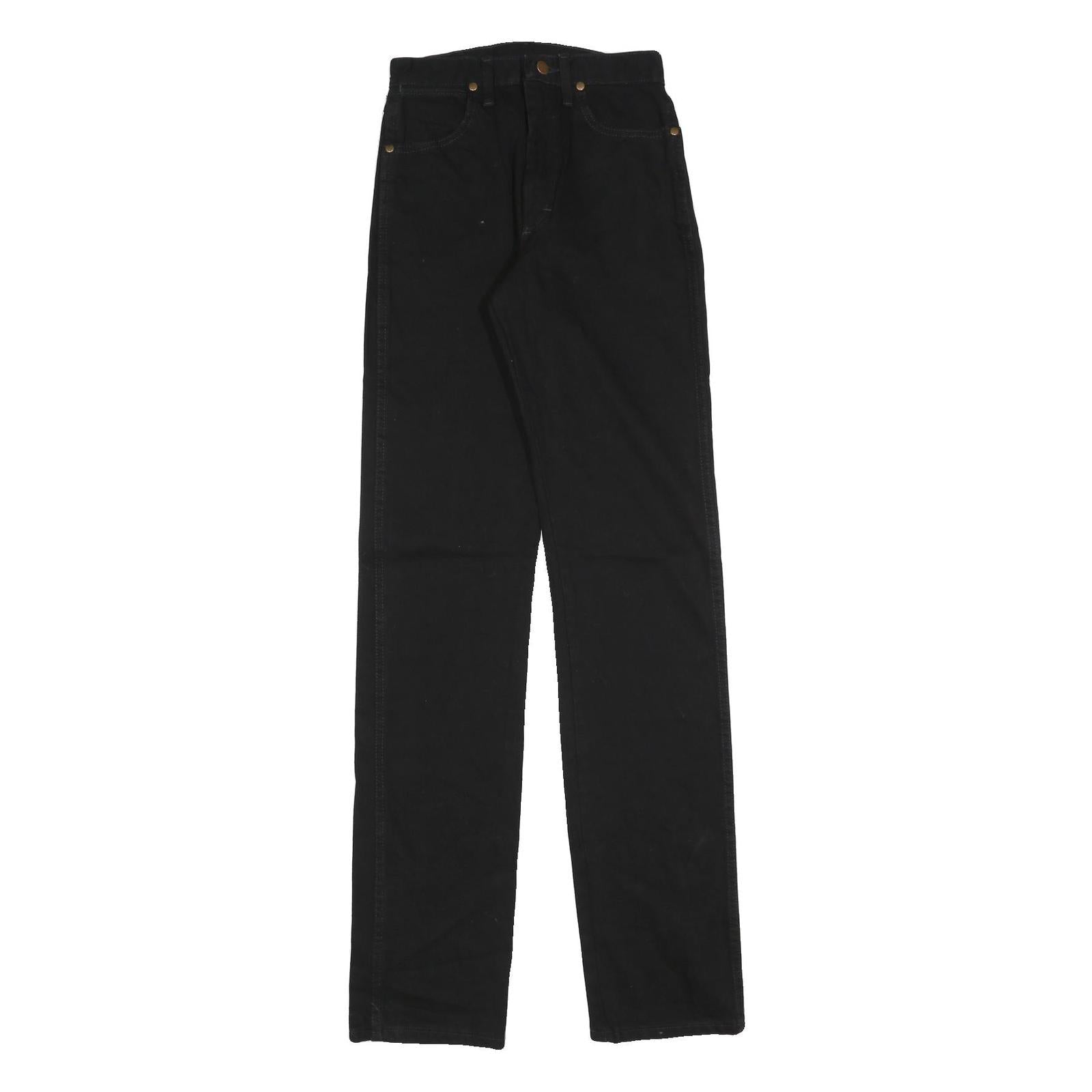 WRANGLER Womens Regular Black Denim Jeans W26 L36 Classic Zip Cotton Blend Refurbished - N/A refurbished available on Cerqular