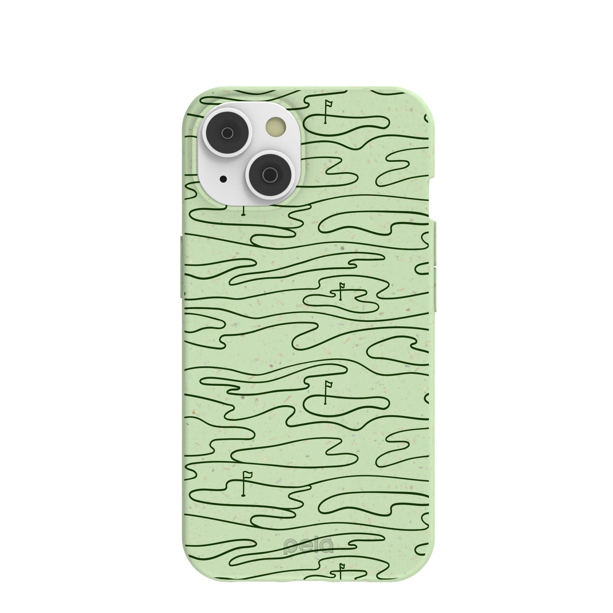 Sage Green Fairway iPhone 14/16e Case Refurbished - Pela Case refurbished available on Cerqular