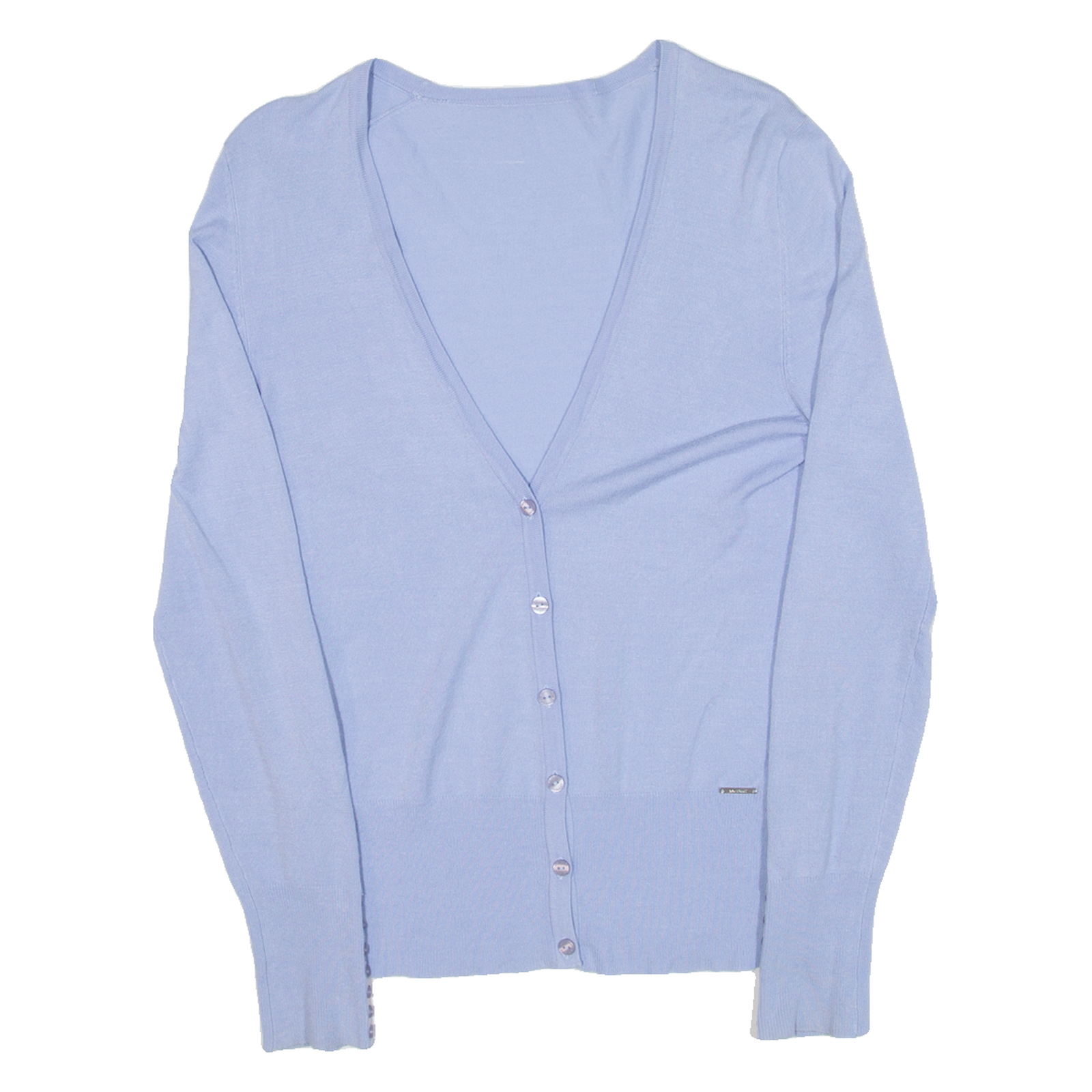 NAVYBOOT Womens Cardigan Blue V-Neck Tight Knit S Refurbished - N/A refurbished available on Cerqular