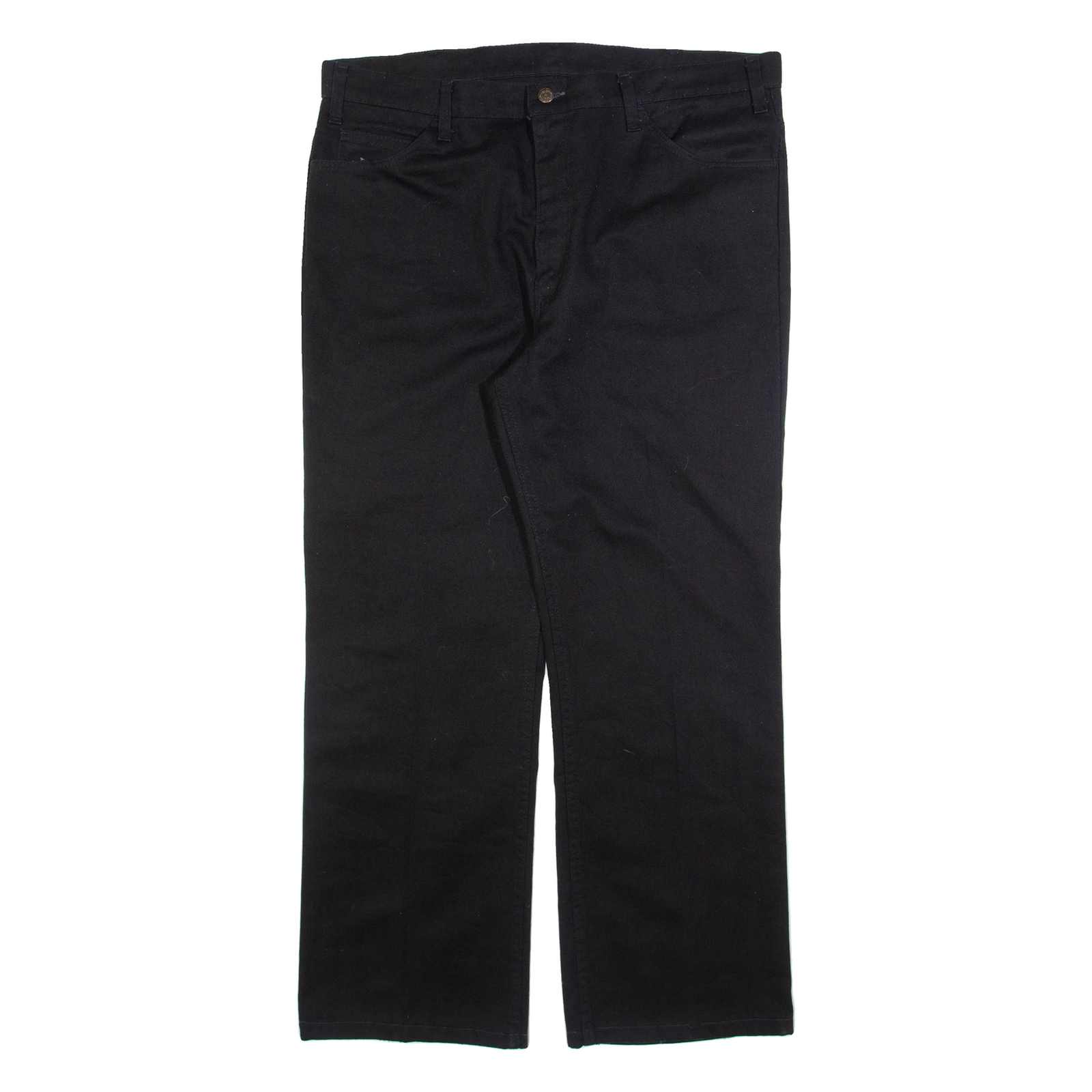 LEVI'S Sta-prest Womens Trousers Black Regular Straight W40 L29 Refurbished - N/A refurbished available on Cerqular