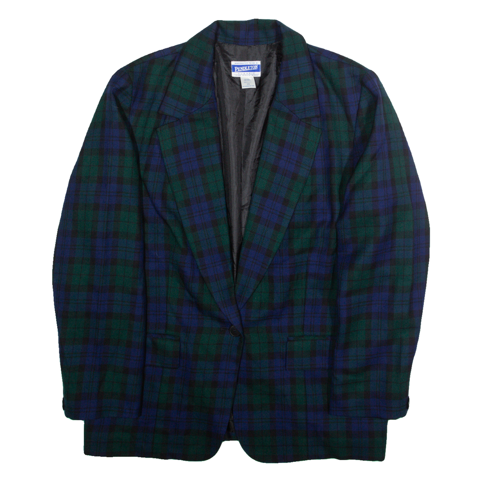 PENDLETON Mens Blazer Jacket Blue Wool Plaid L Refurbished - N/A refurbished available on Cerqular