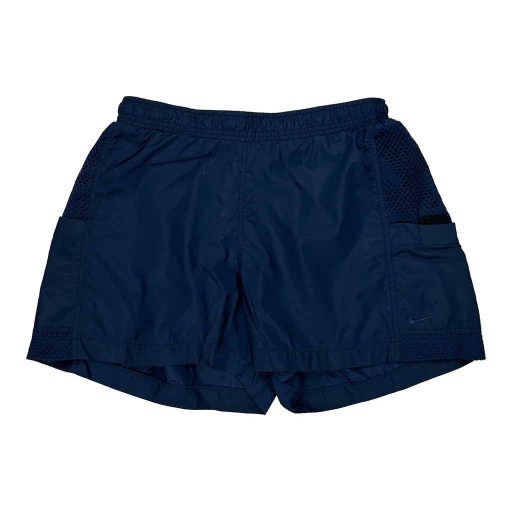 Age 11-12 Nike Sport Shorts - Mediumw 6L Blue Polyester Refurbished - Thrifted (note: this is a term often used to describe second- refurbished available on Cerqular