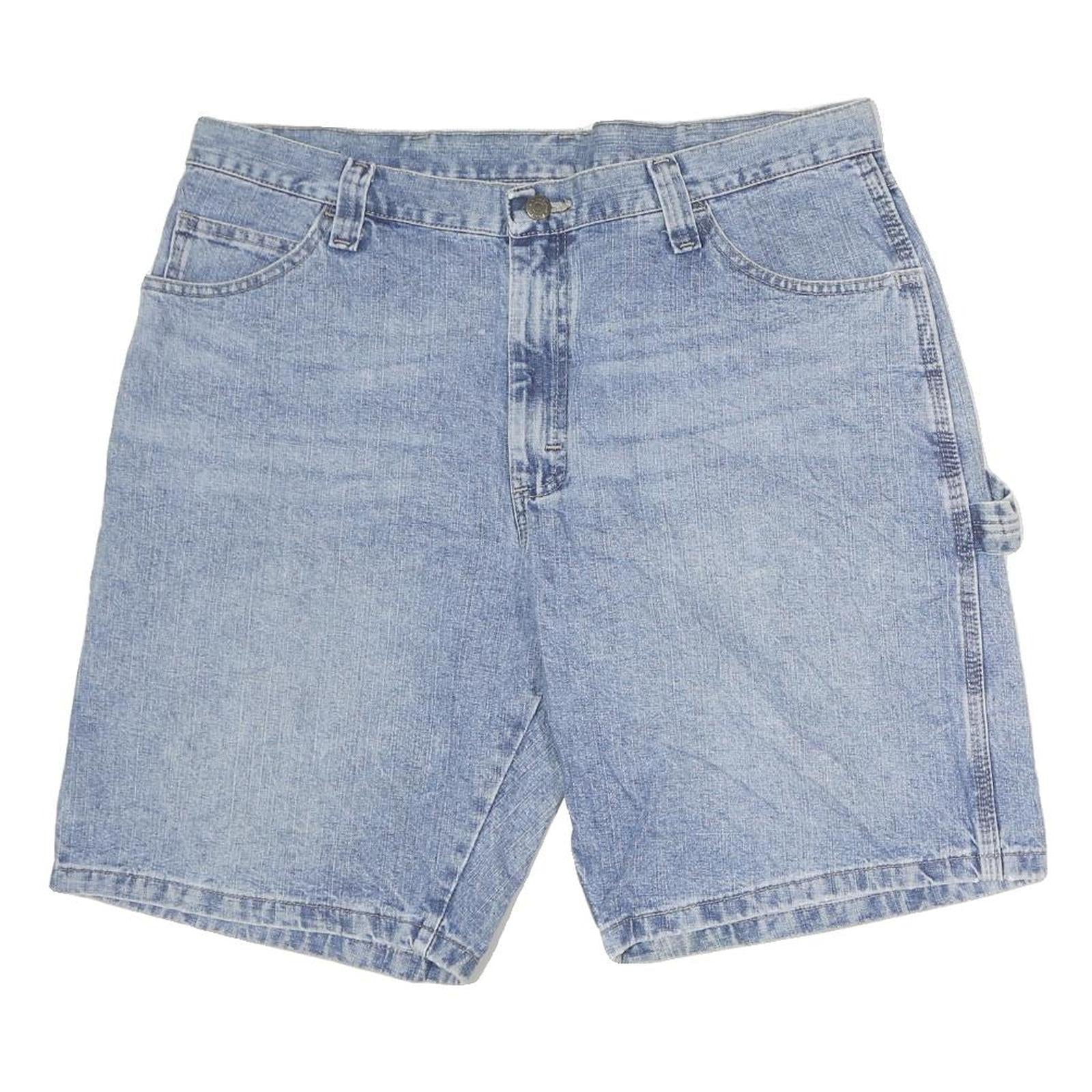 WRANGLER Mens Denim Blue Casual Shorts M W36 Relaxed Fit Utility Style Refurbished - N/A refurbished available on Cerqular