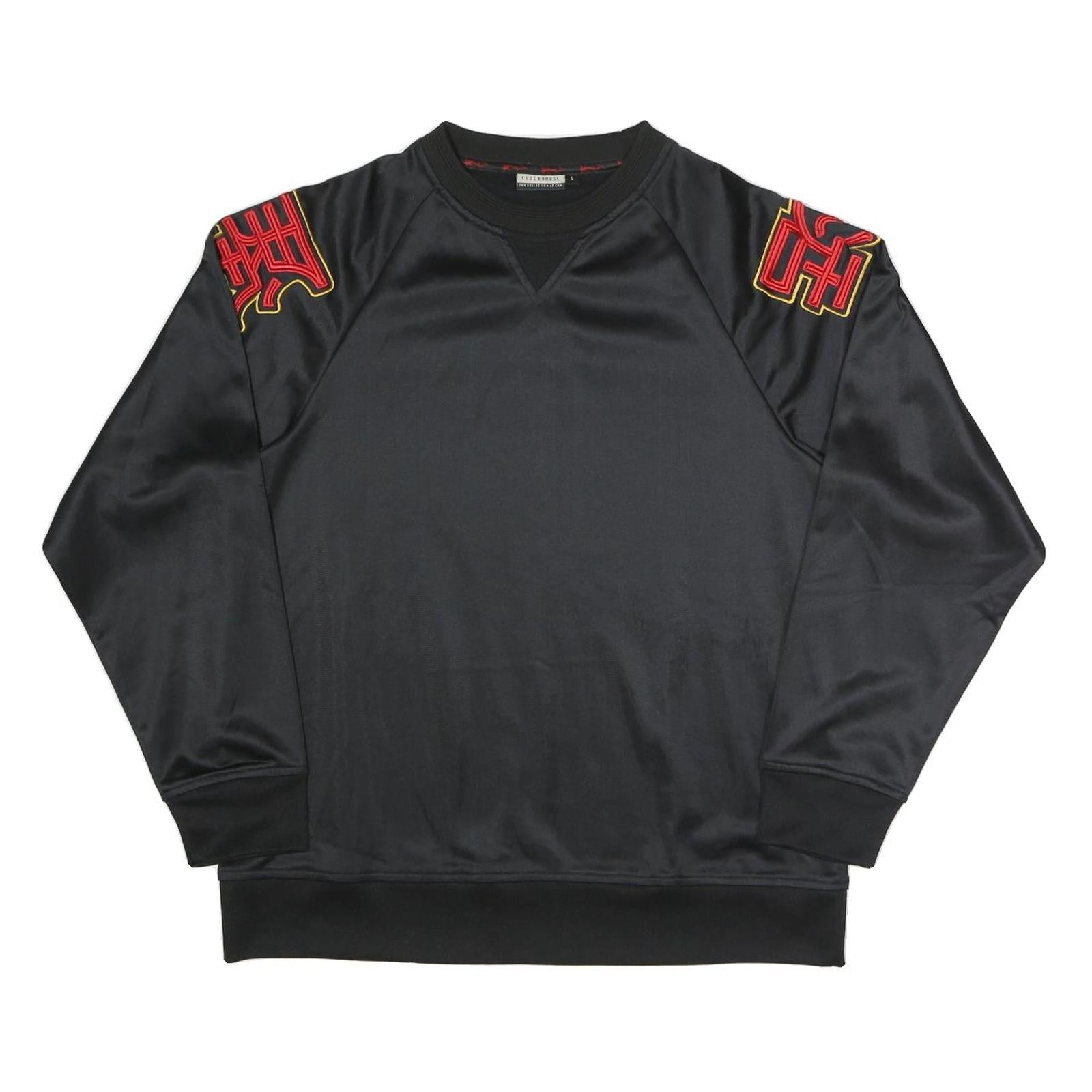 CLOCKHOUSE Mens Black Crew Neck L Sweatshirt Polyester Blend Sporty Casual Refurbished - N/A refurbished available on Cerqular