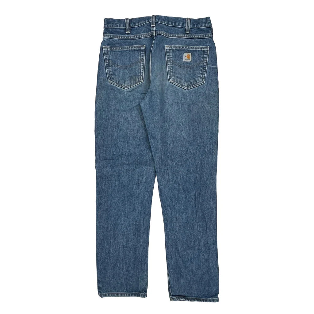 Carhartt Jeans - 34W 34L Blue Cotton Refurbished - Thrifted (note: this is a term often used to describe second- refurbished available on Cerqular