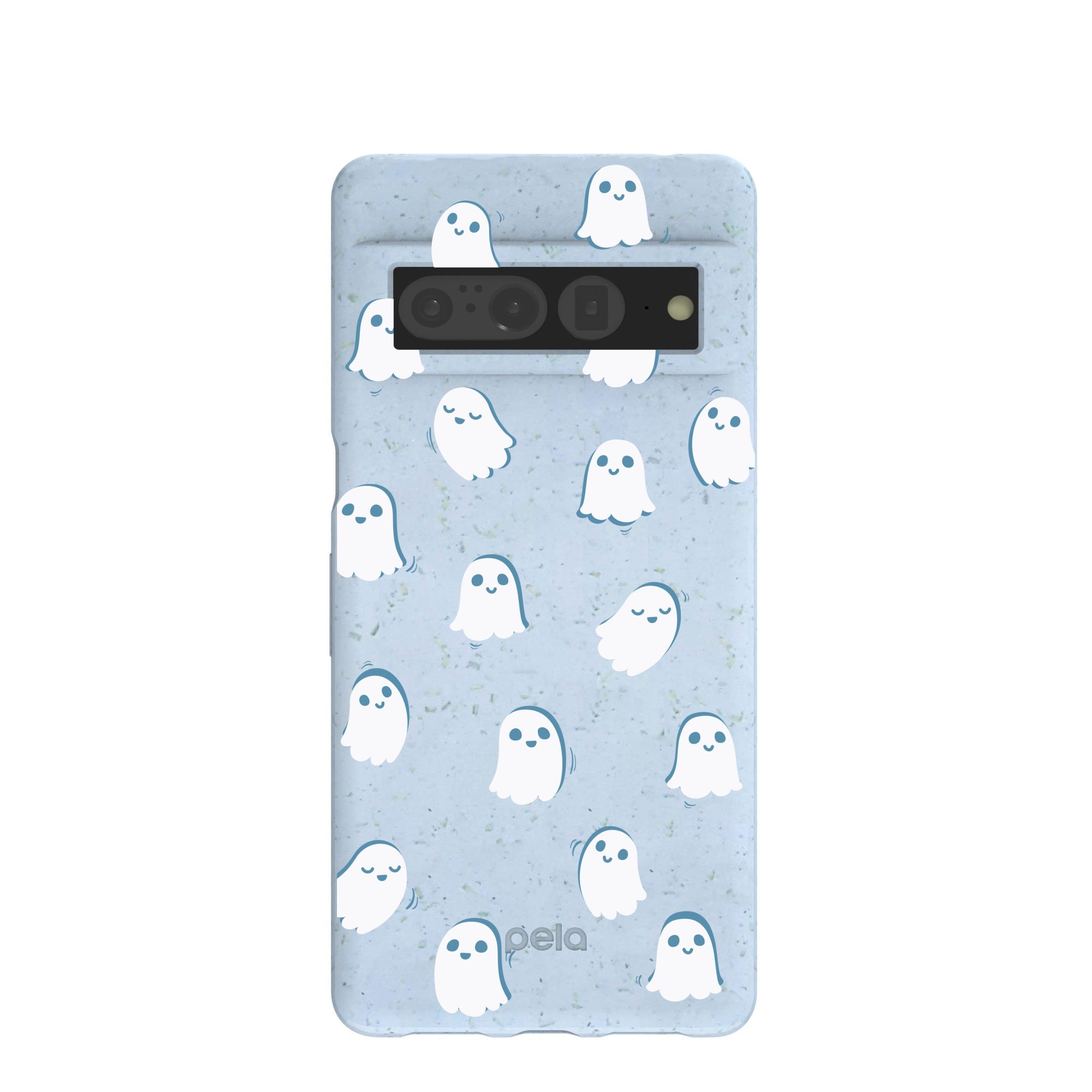 Powder Blue Ghostly Google Pixel 7 Pro Case Refurbished - Pela Case refurbished available on Cerqular