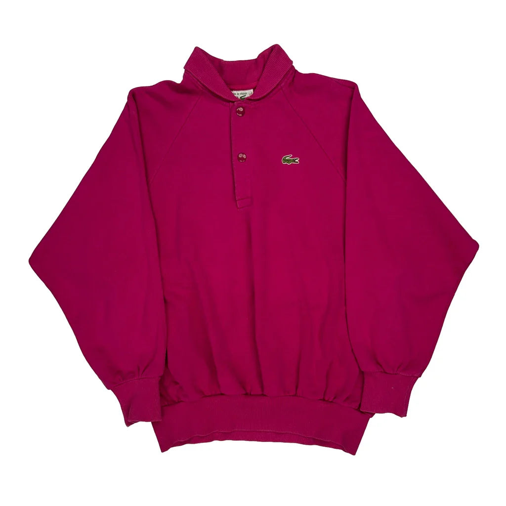 Buy Lacoste 1/4 Zip - Medium Red Cotton Refurbished - $60.29 Lacoste 1/4 Zip - Medium Red Cotton Refurbished - Thrifted (note: this is a term often used to describe second- refurbished available on Cerqular