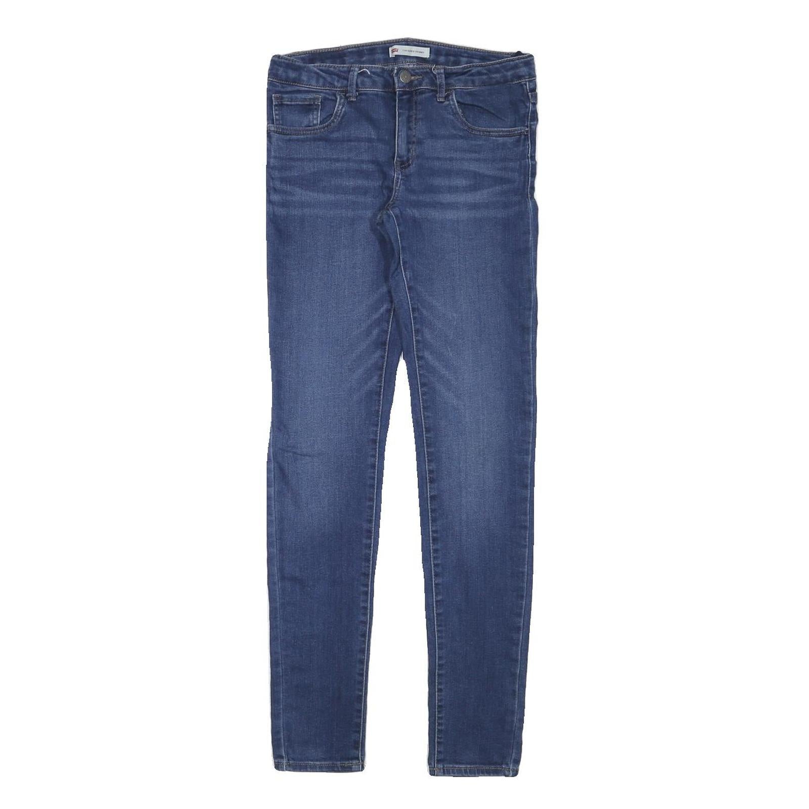 LEVI'S 710 Womens Jeans Blue Slim Skinny Denim Medium W27 L30 Stretch Cotton Refurbished - N/A refurbished available on Cerqular