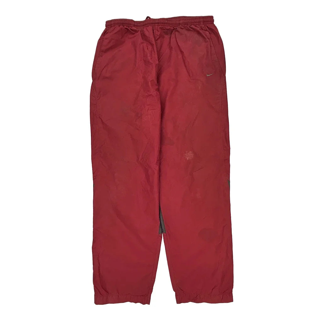 Nike Tracksuit - Medium Burgundy Polyester Refurbished - Thrifted (note: this is a term often used to describe second- refurbished available on Cerqular