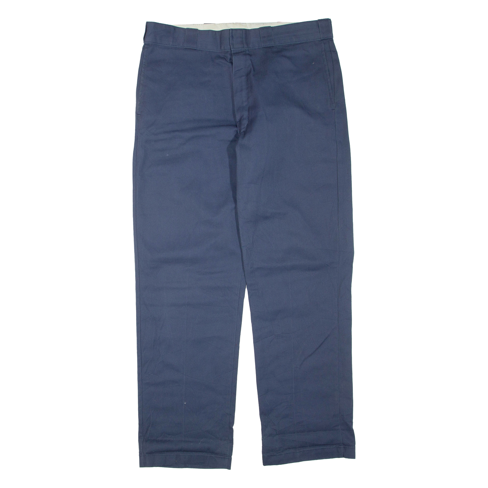 DICKIES Mens Trousers Blue Regular Straight W36 L32 Refurbished - N/A refurbished available on Cerqular