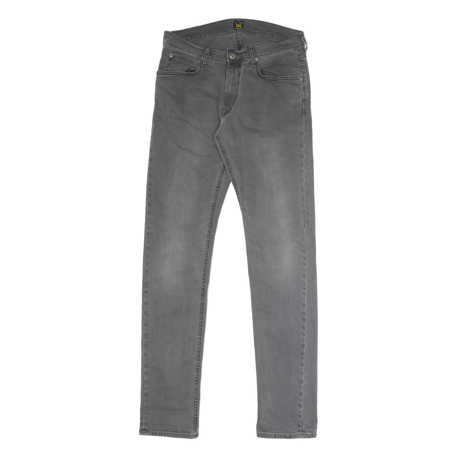 LEE Mens Slim Grey Denim Jeans W30 L33 Cotton Blend Zip Classic Refurbished - N/A refurbished available on Cerqular